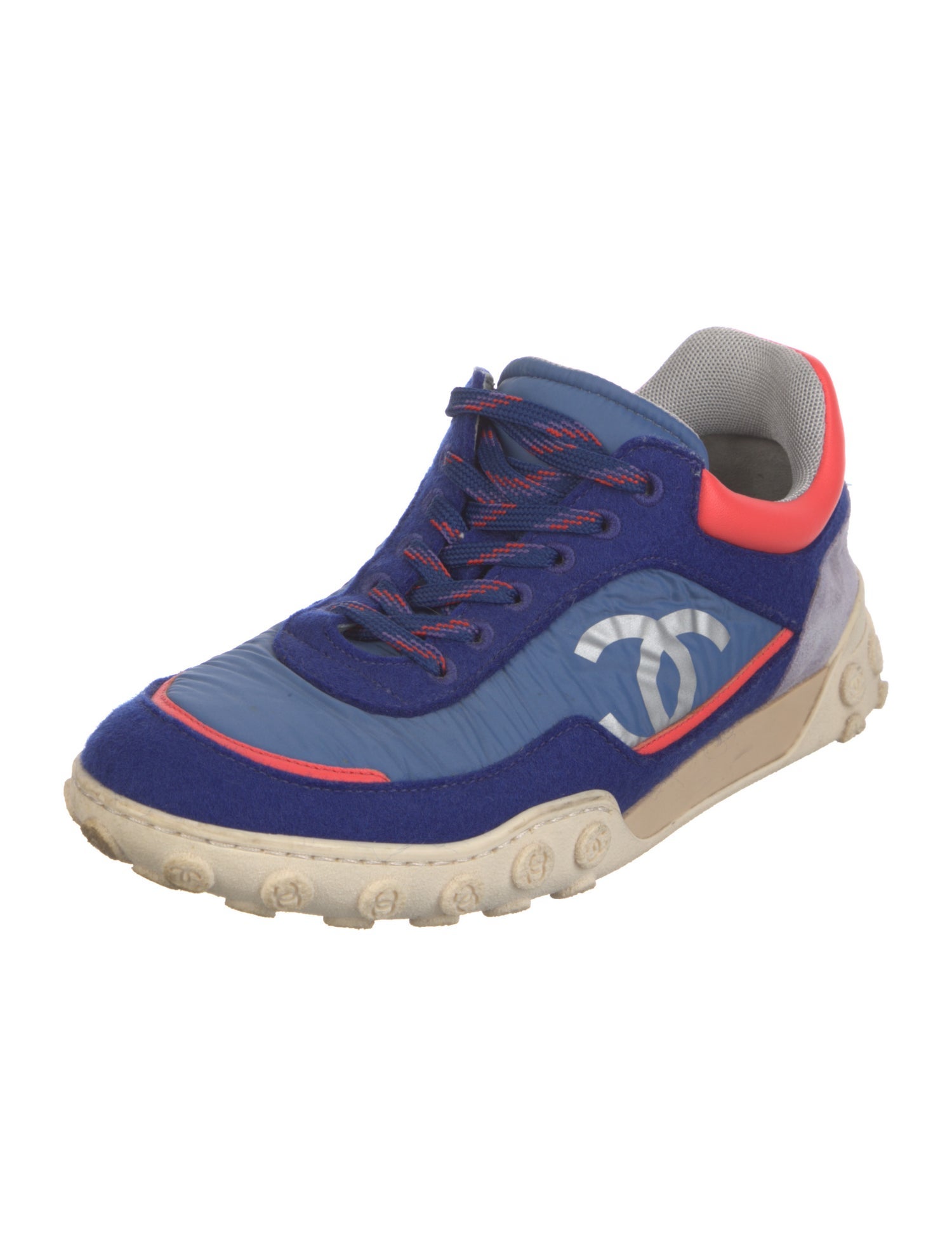 Chanel 2018 Interlocking CC Logo Athletic Sneakers