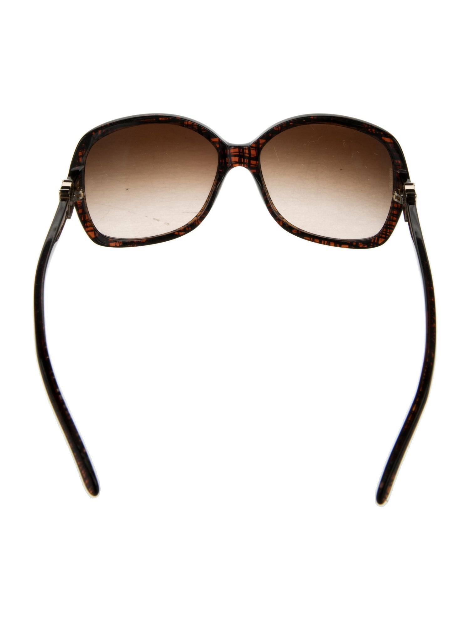 Chanel Interlocking CC Logo Oversize Sunglasses - Brown Sunglasses