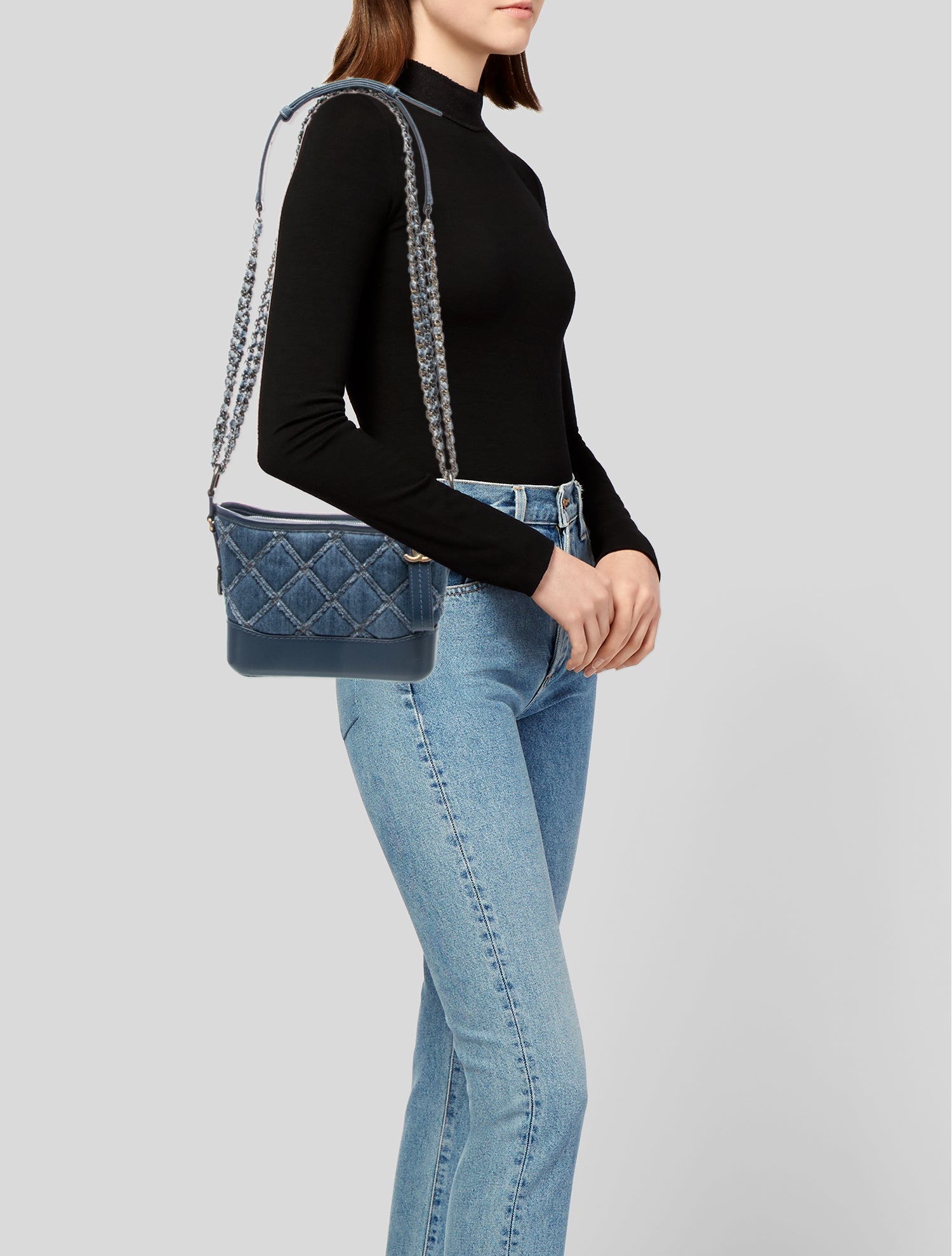 Chanel Small Denim Gabrielle Hobo