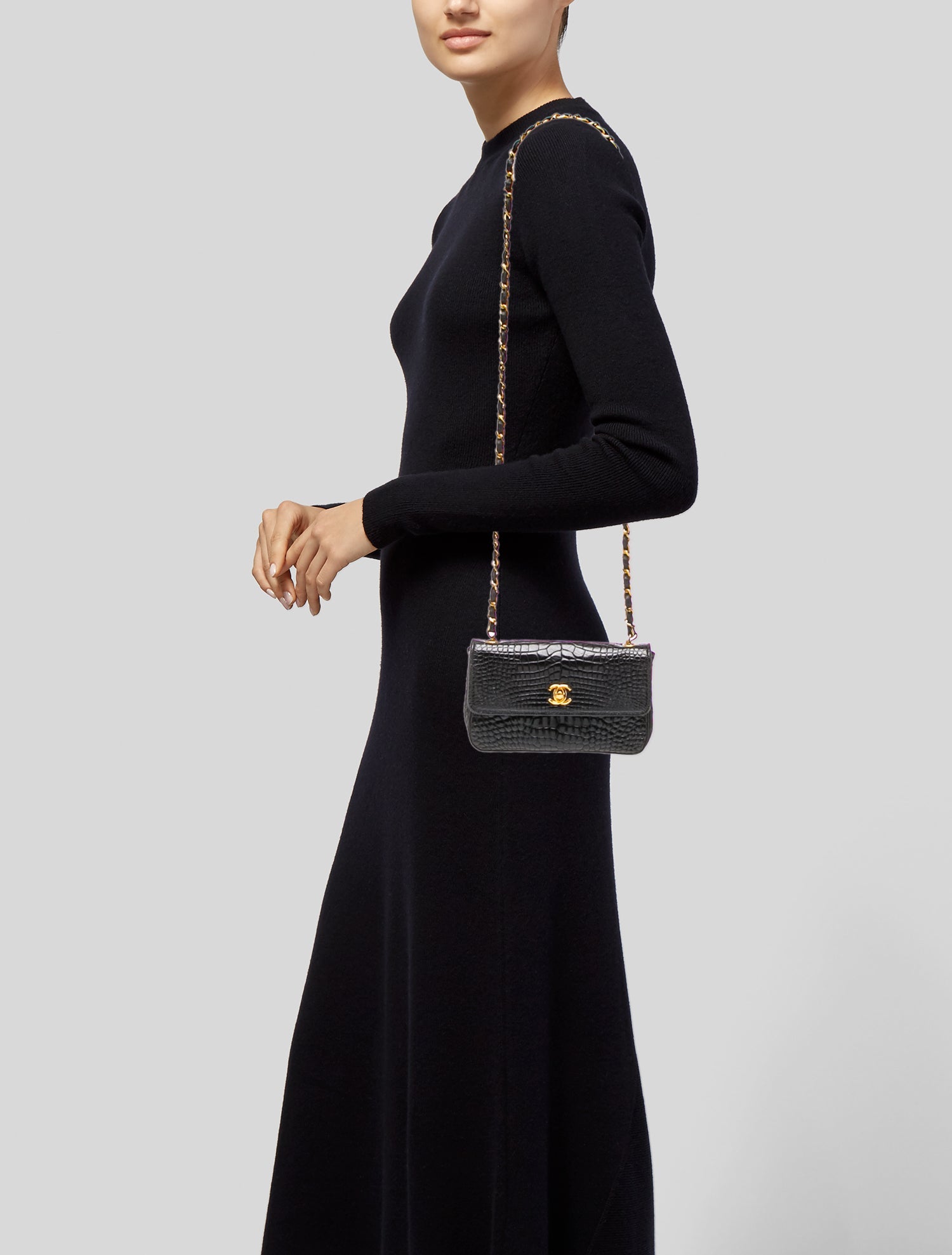 Chanel Alligator Extra Mini Classic Flap Bag