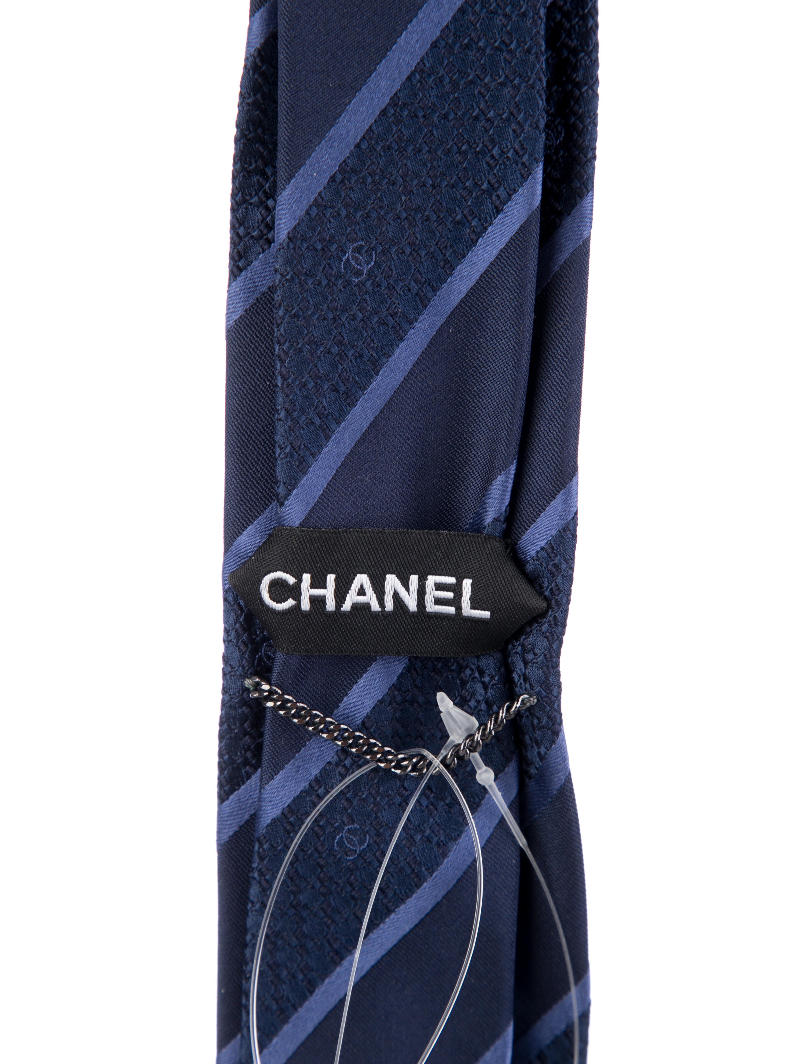 Chanel Striped Neck-Tie w/Tags