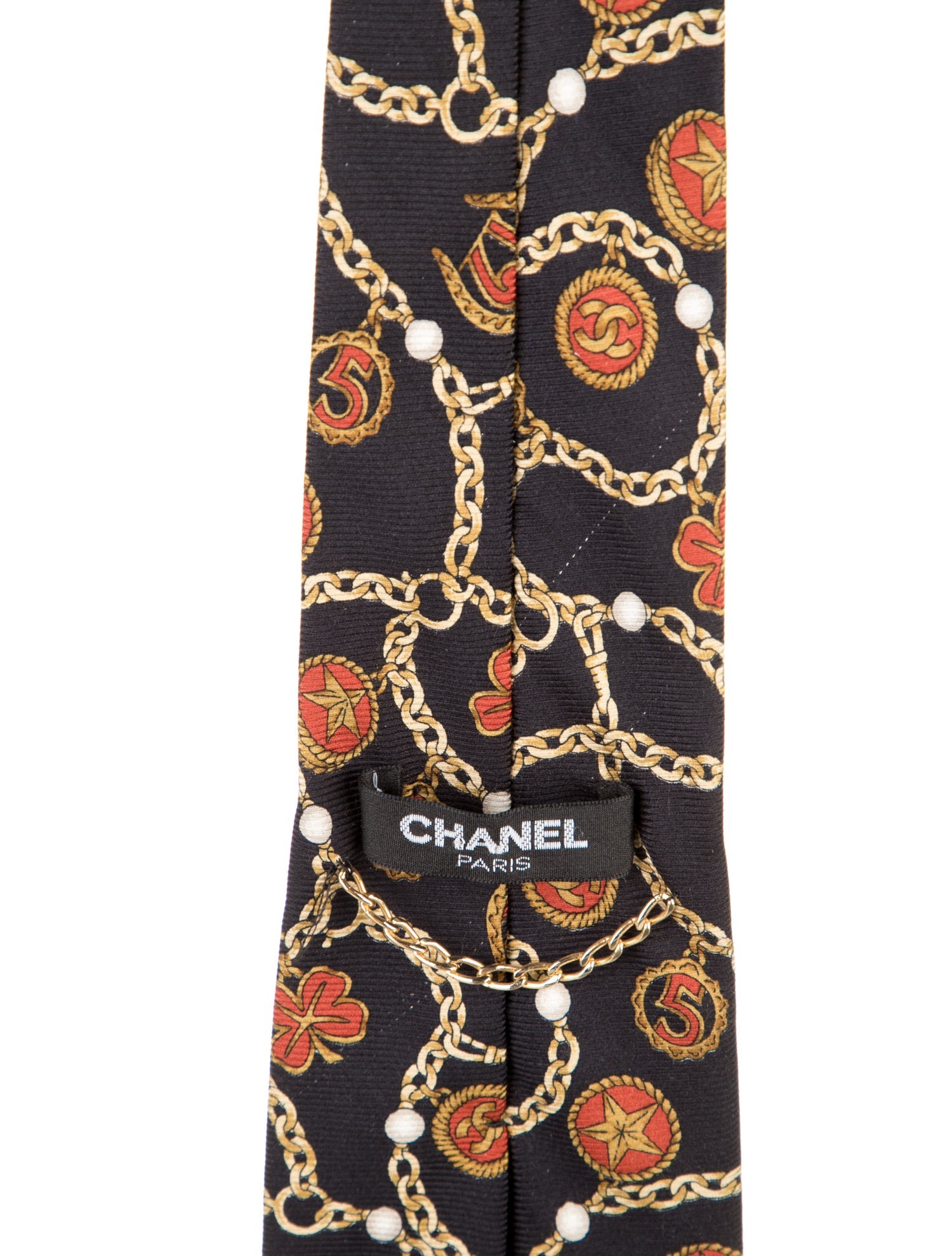 Chanel Silk Pattern Tie