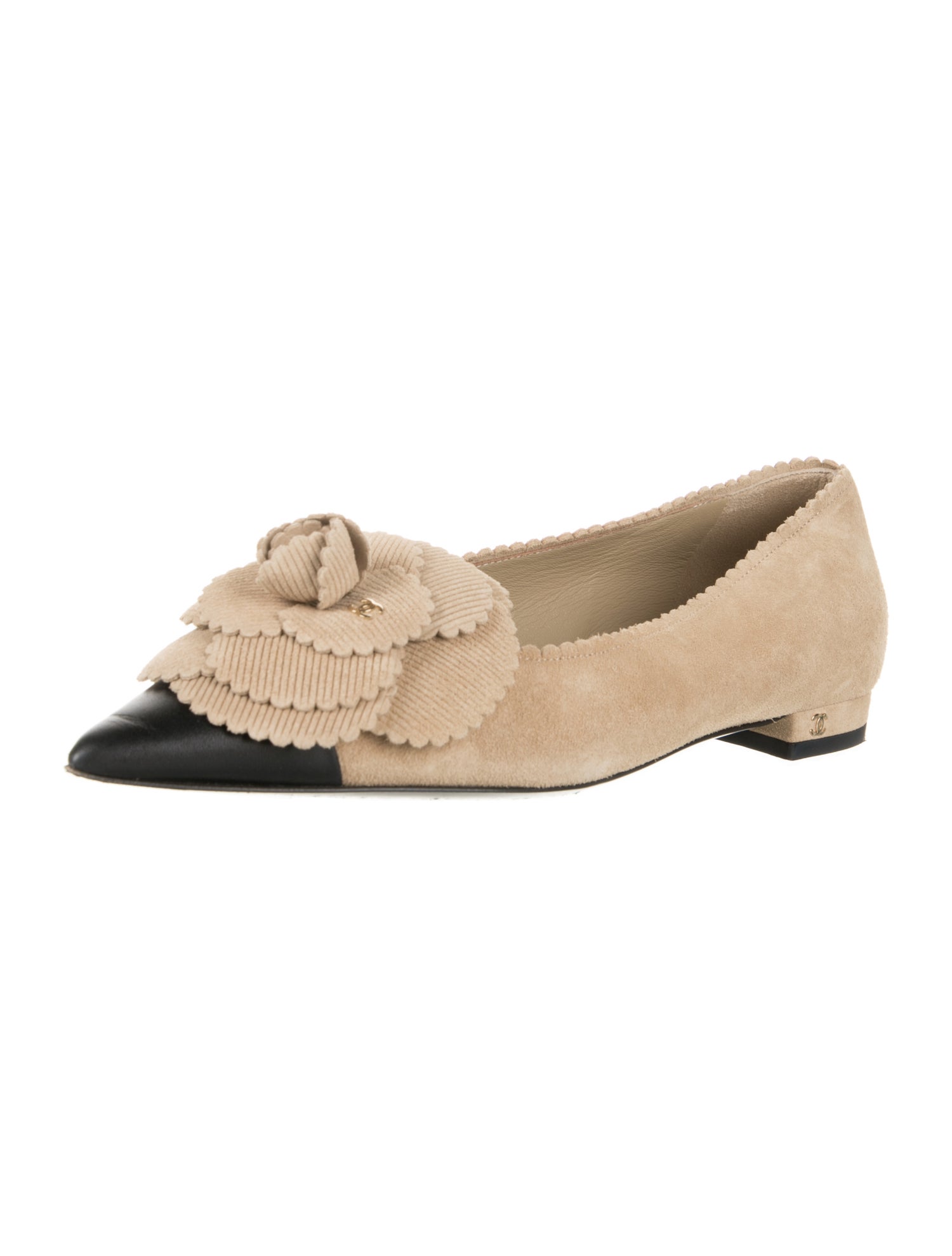 Chanel 2024 Interlocking CC Logo Flats