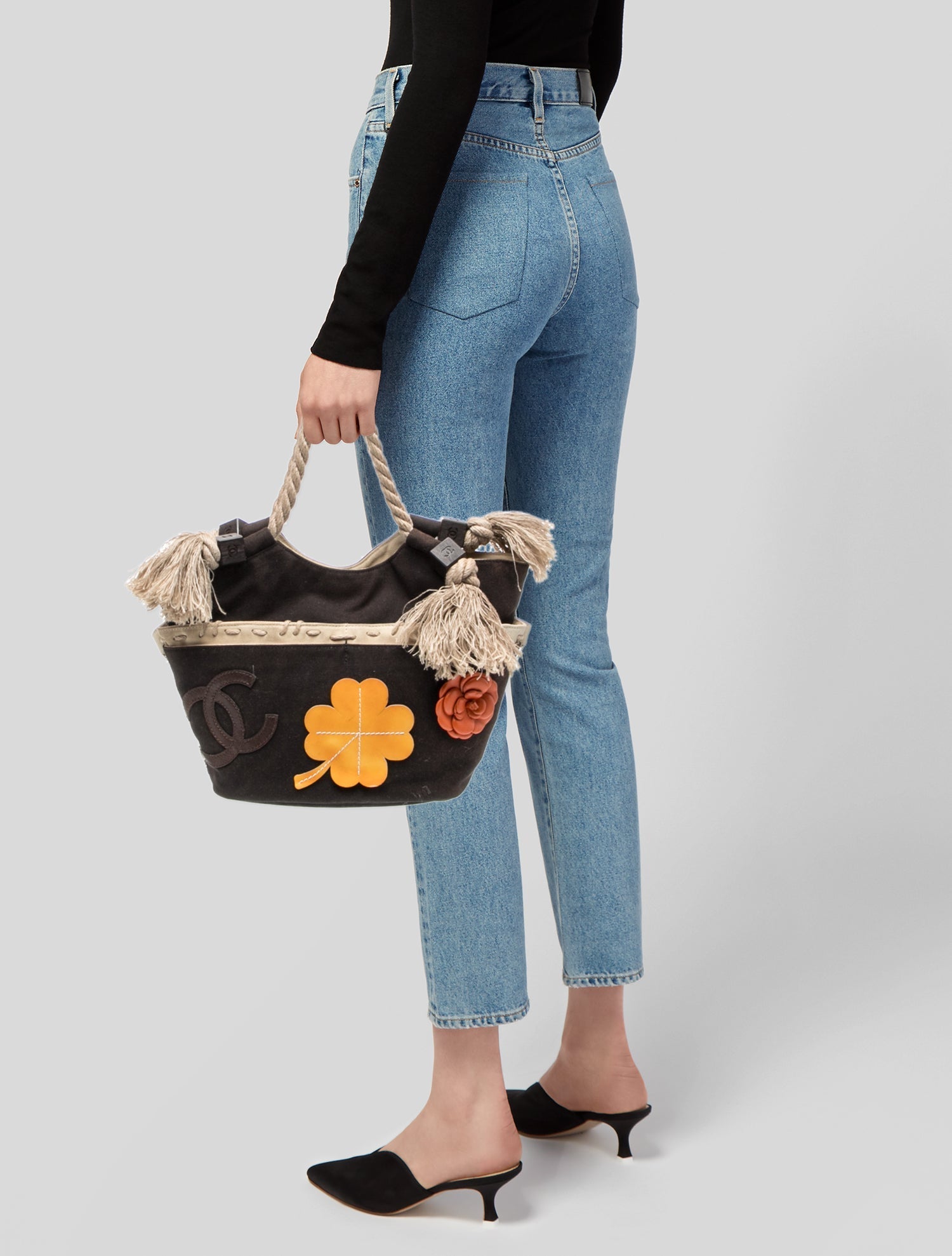 Chanel Camellia Rope Tote