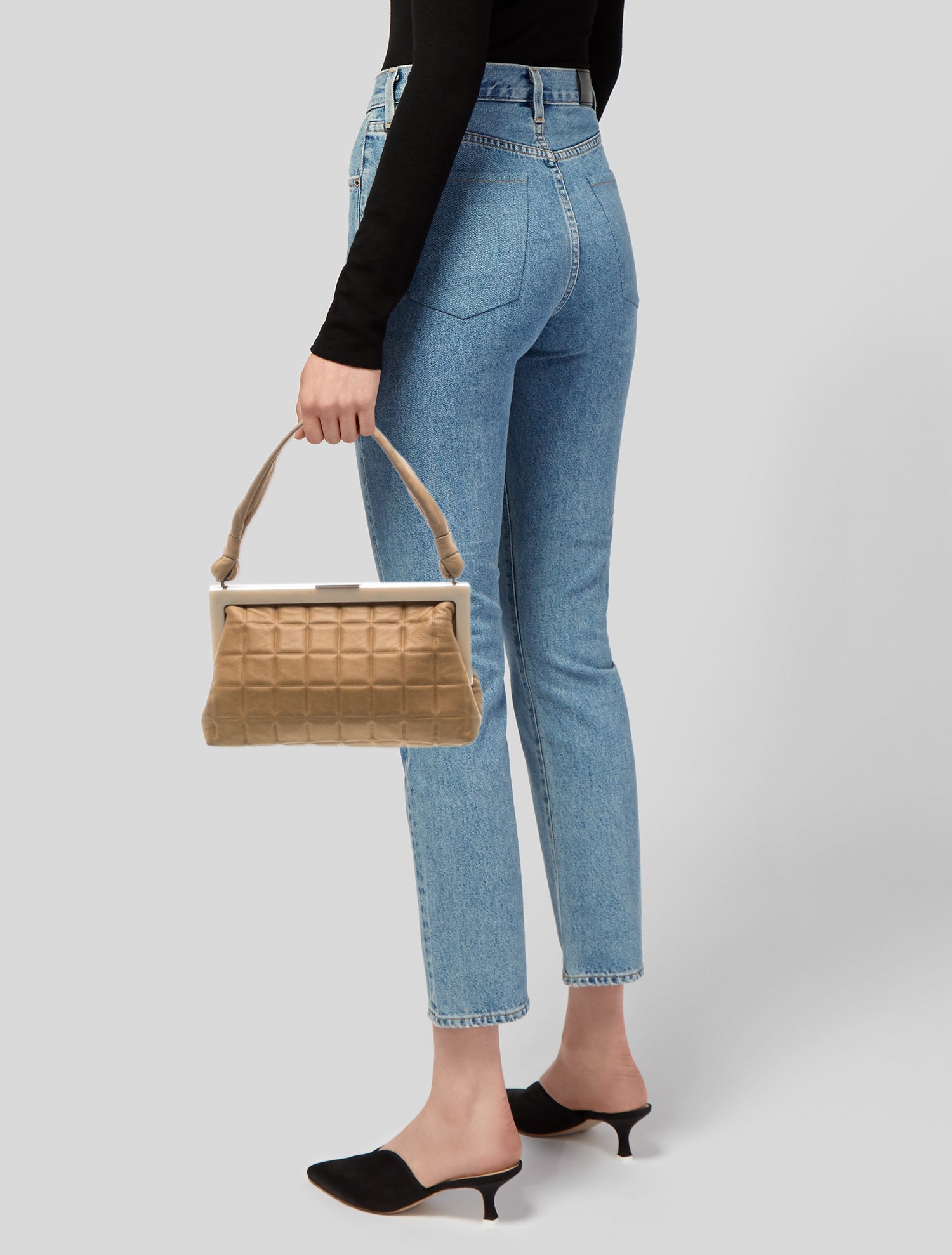 Chanel Chocolate Bar Frame Bag - Neutrals Handle Bags, Handbags