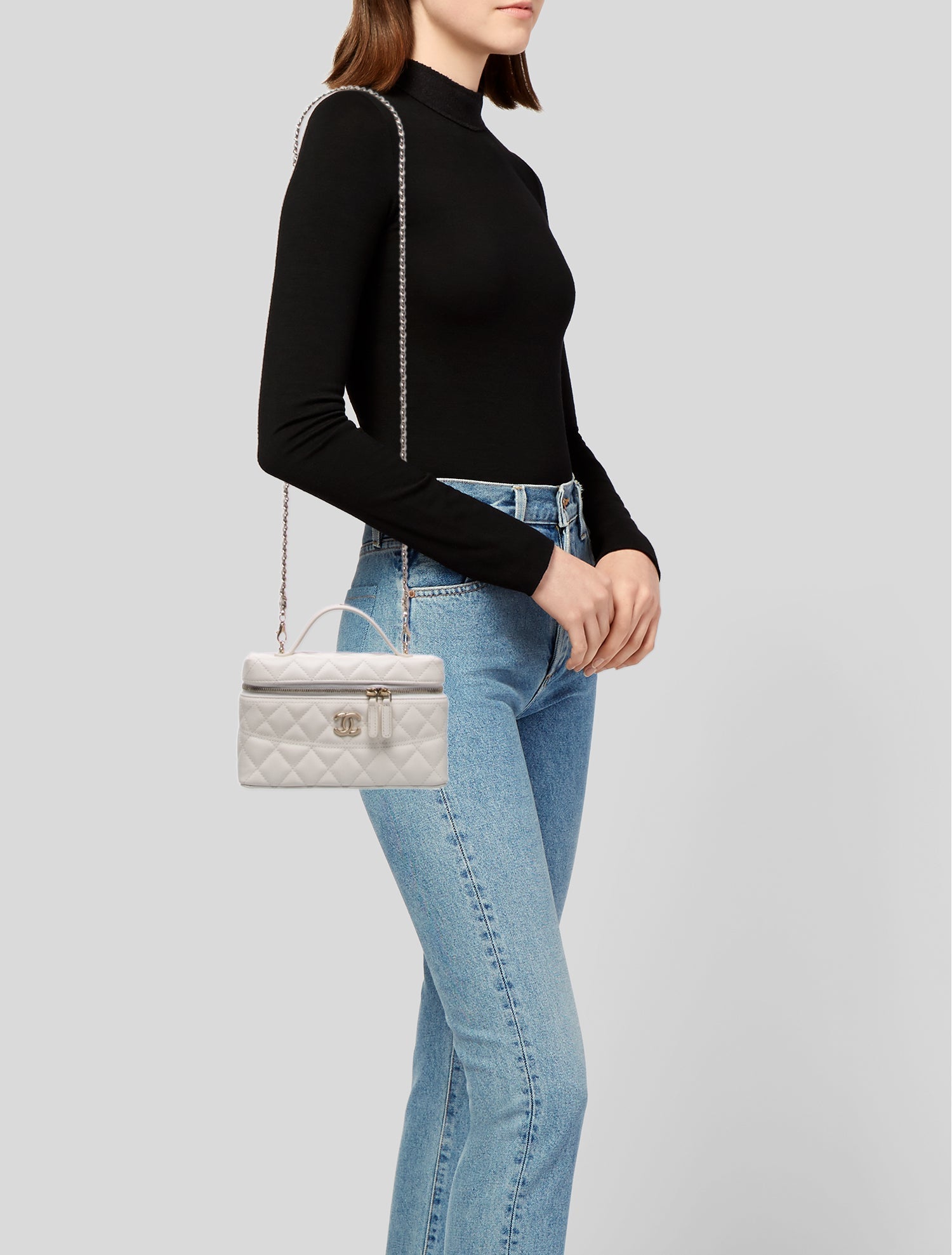 Chanel 2026 Quilted Caviar Trendy Slim Vanity Case