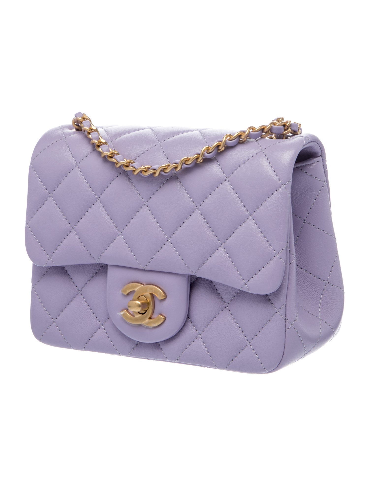 Chanel 2024 Mini Rectangular Tweed Flap Bag - Pink Shoulder Bags