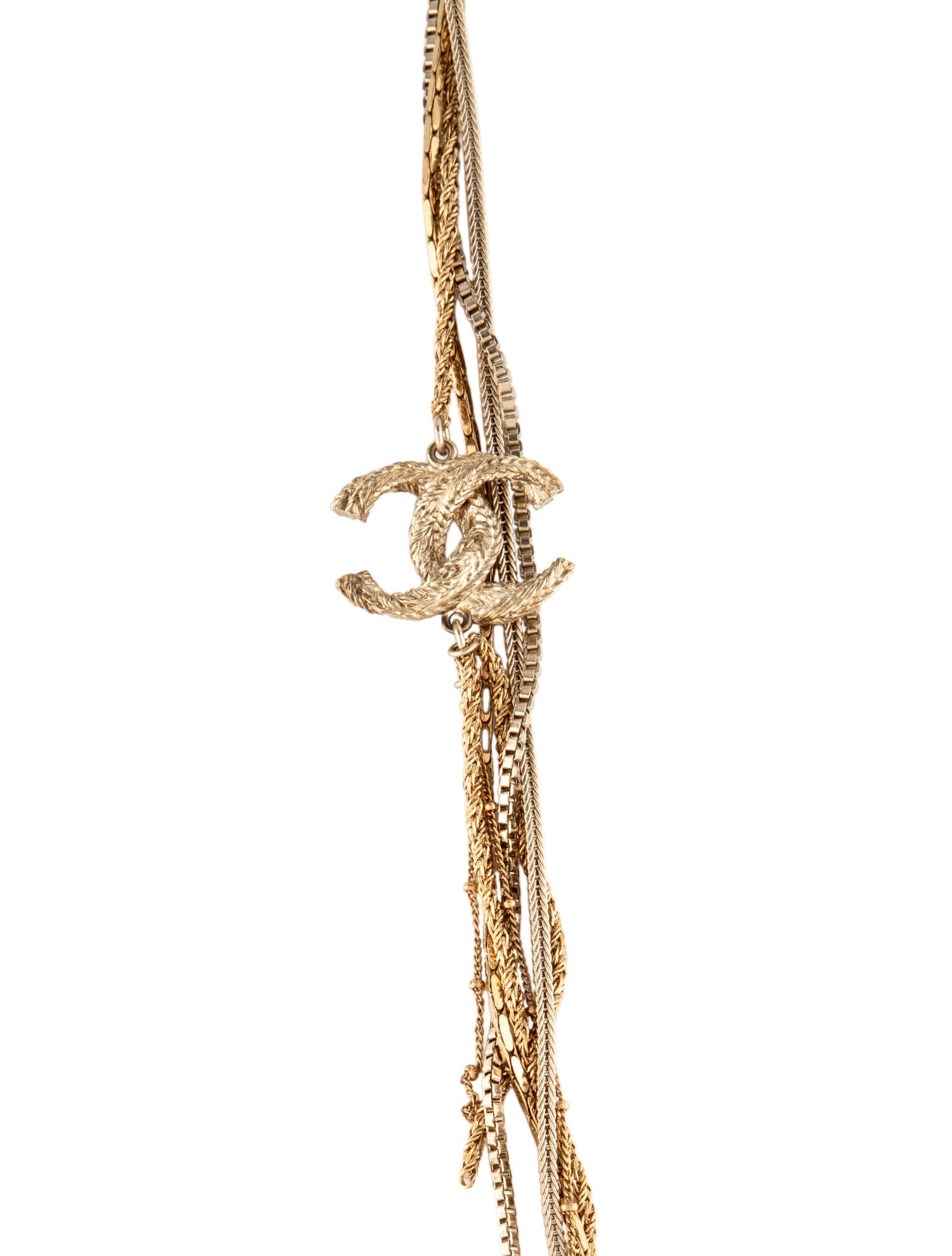 Chanel Strass CC Multistrand Necklace