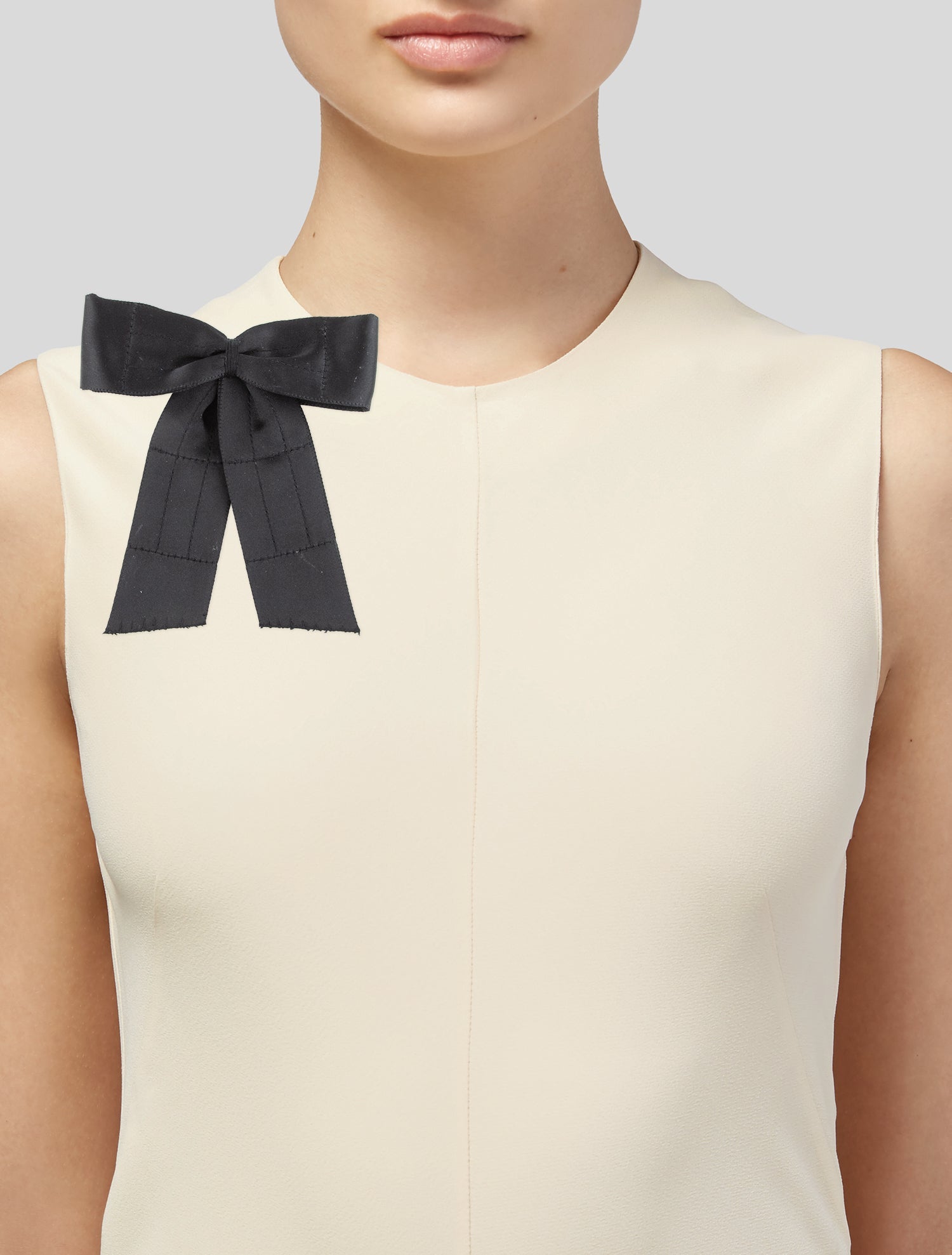 Chanel Vintage Satin Bow Brooch