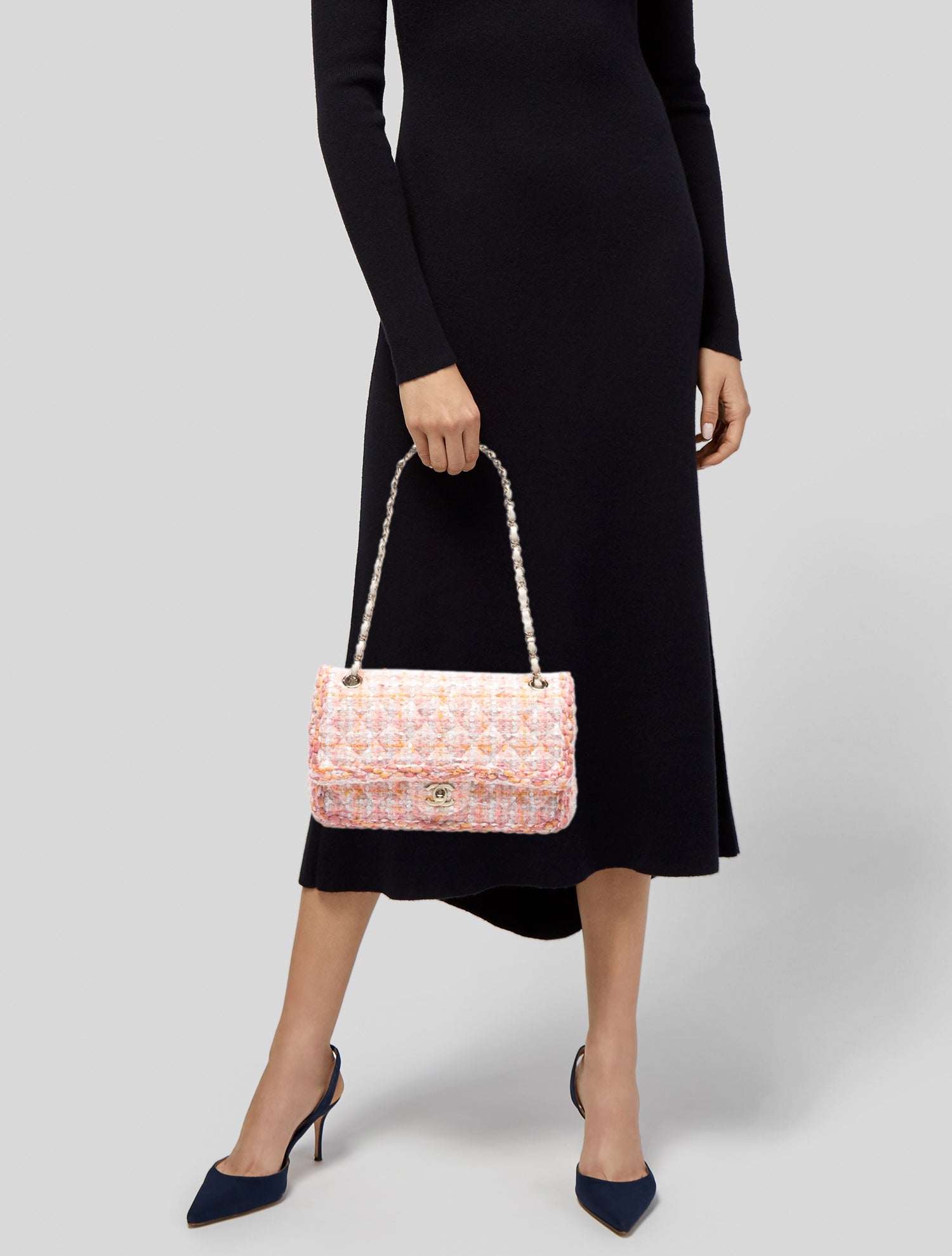 Chanel Crocodile Small Double Flap - Burgundy Shoulder Bags