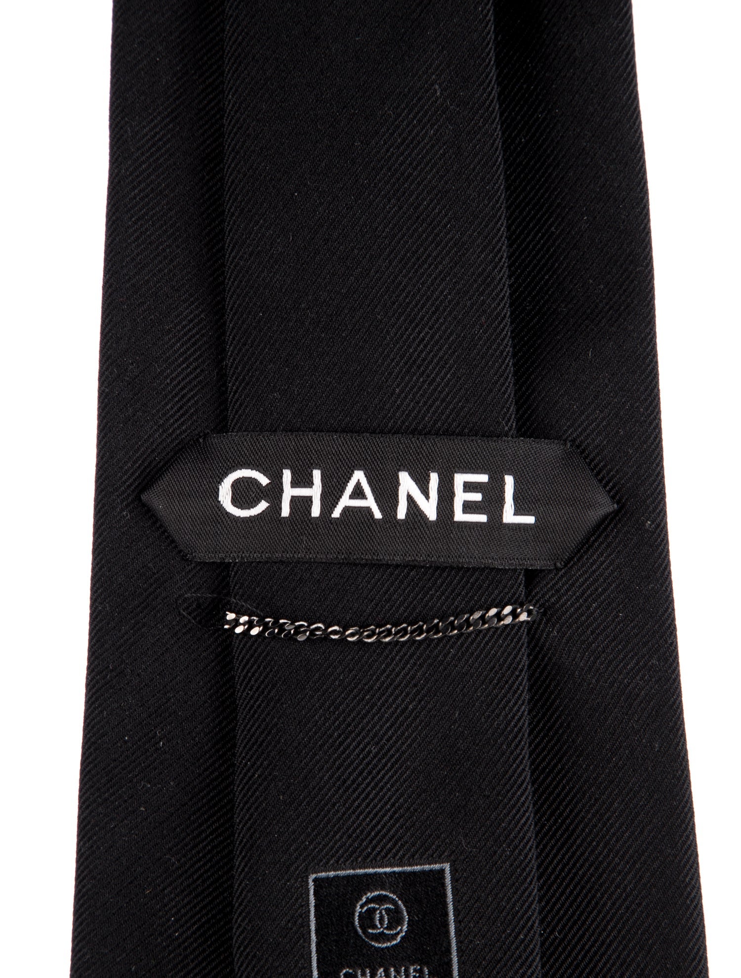 Chanel Solid CC Neck Tie