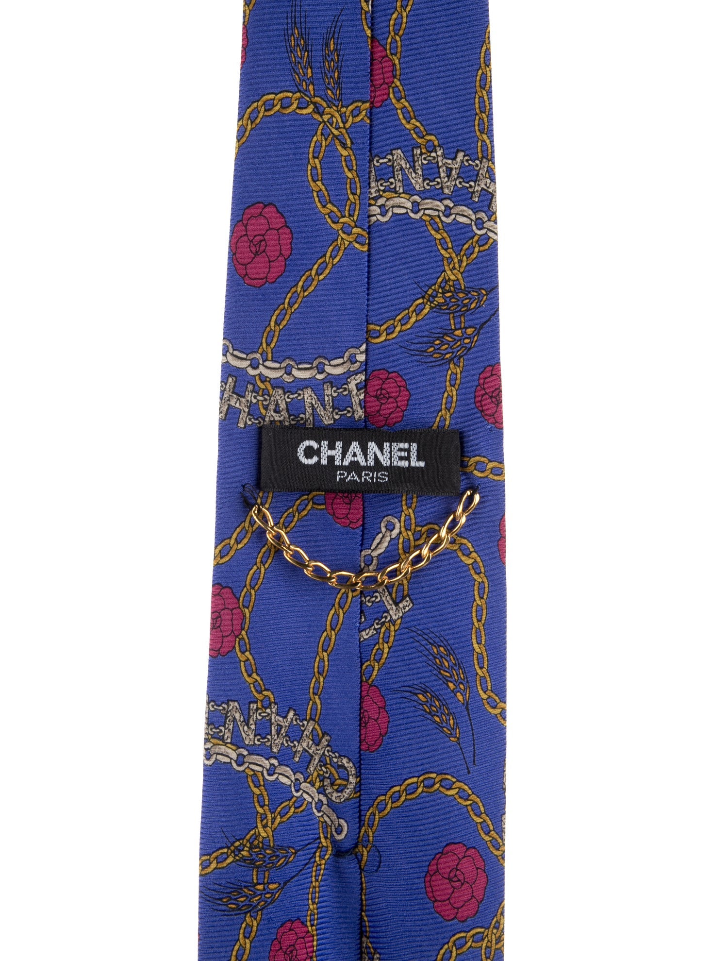Chanel Chain Silk Necktie