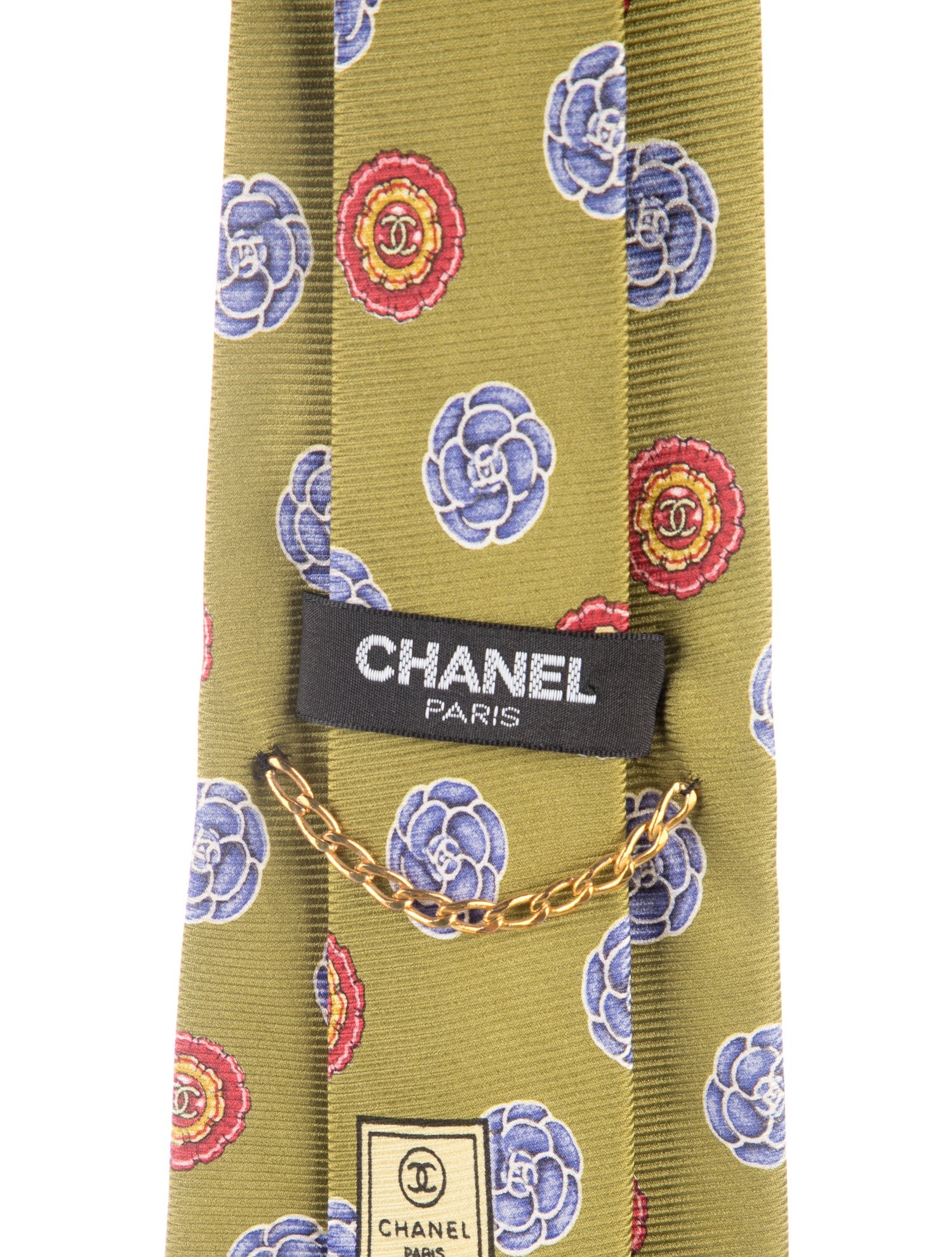 Chanel Silk CC Printed Tie
