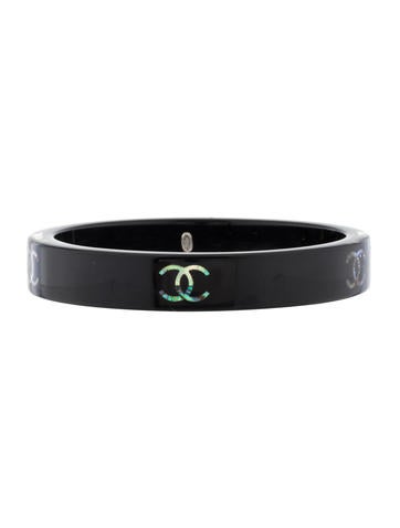 Chanel Lucite Abalone Bangle