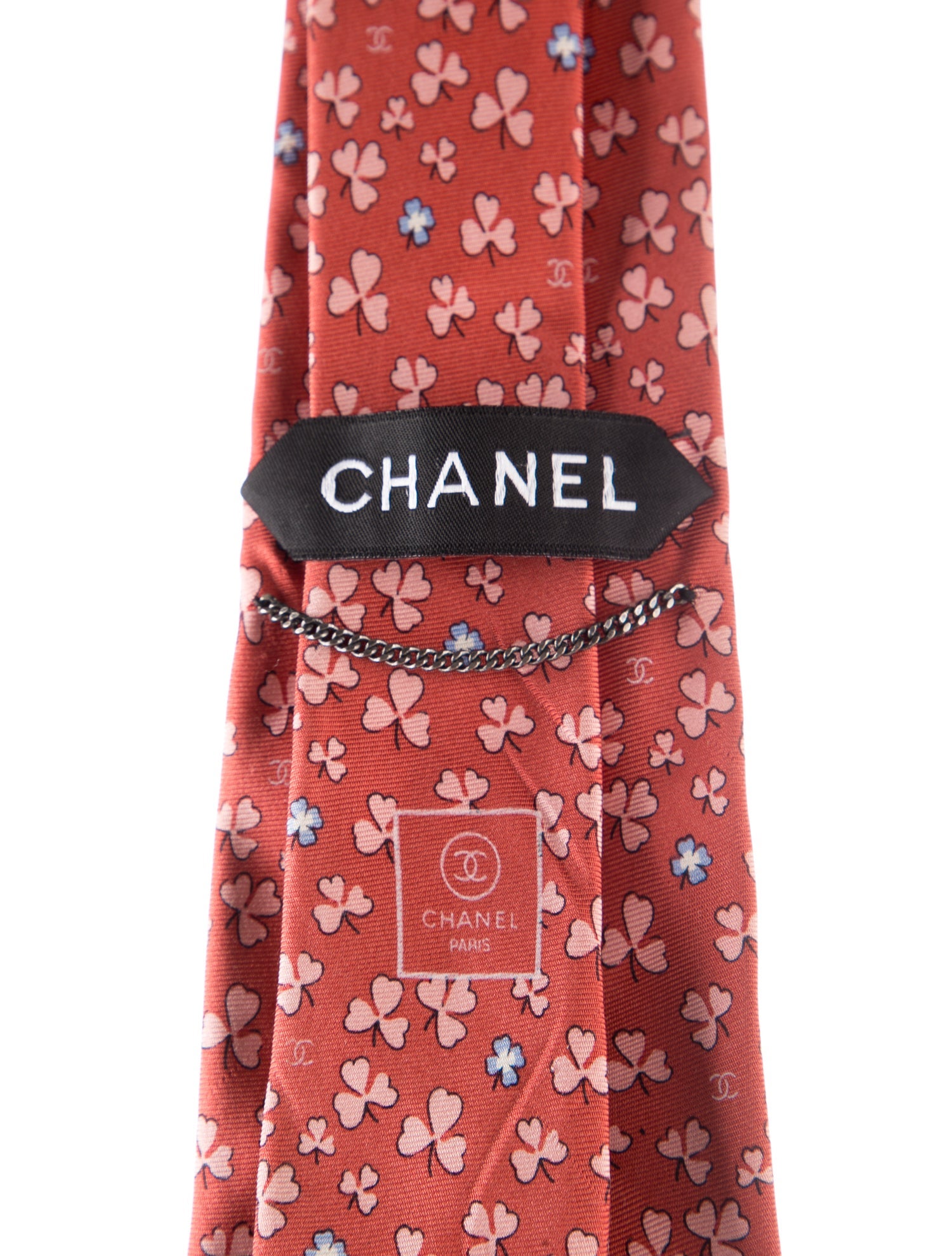 Chanel Printed Silk Tie