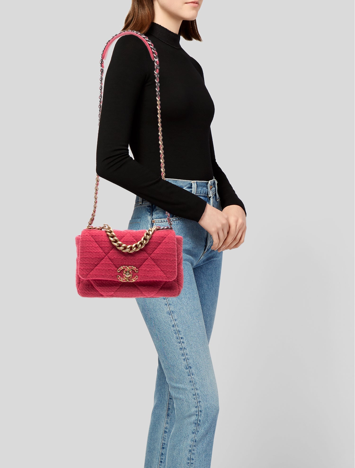 Chanel Medium Tweed 19 Flap Bag