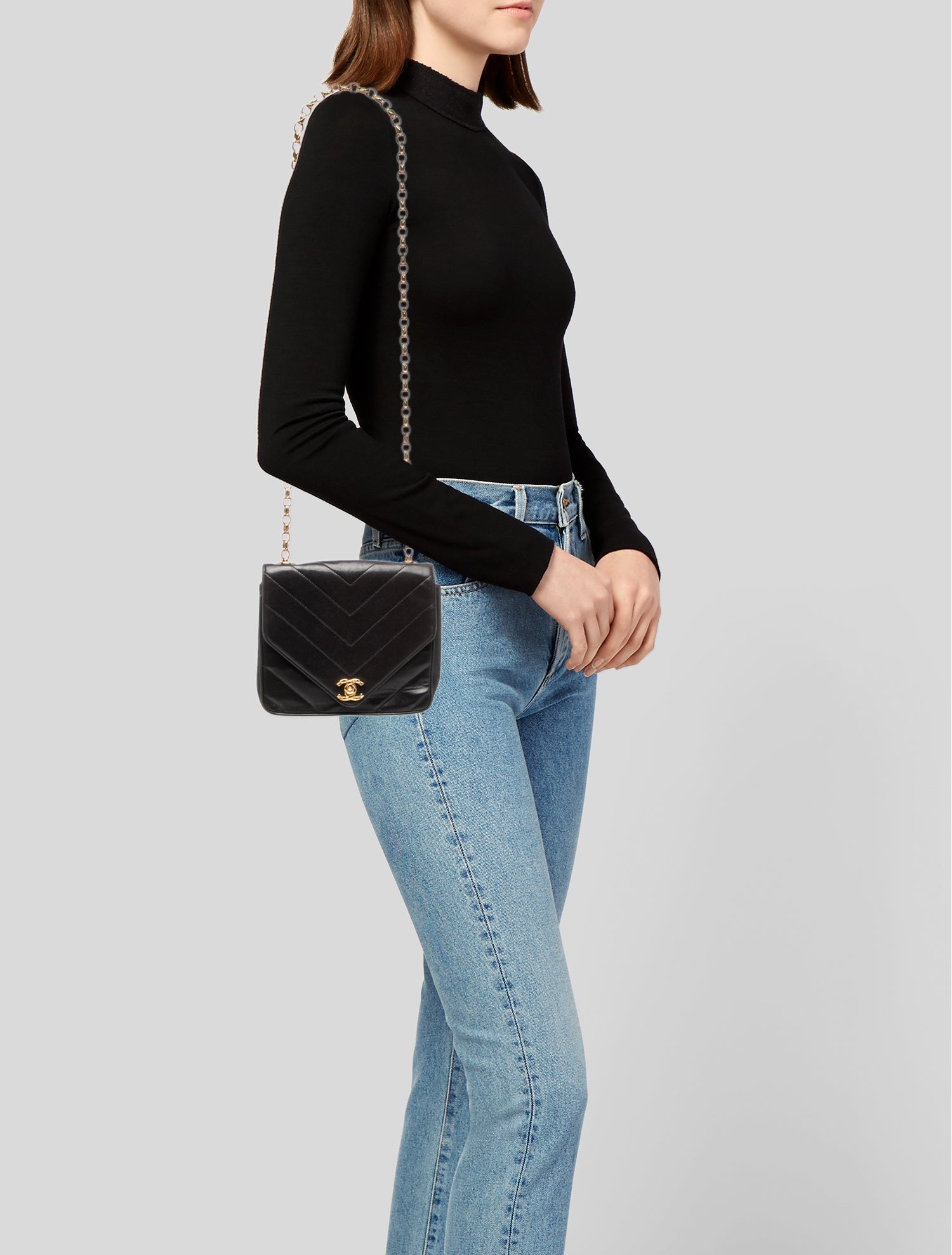 Chanel Chevron CC Flap Bag