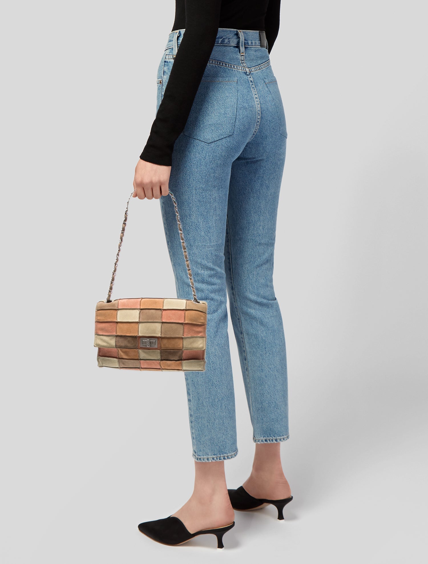 Chanel Suede Patchwork Reissue Flap Bag