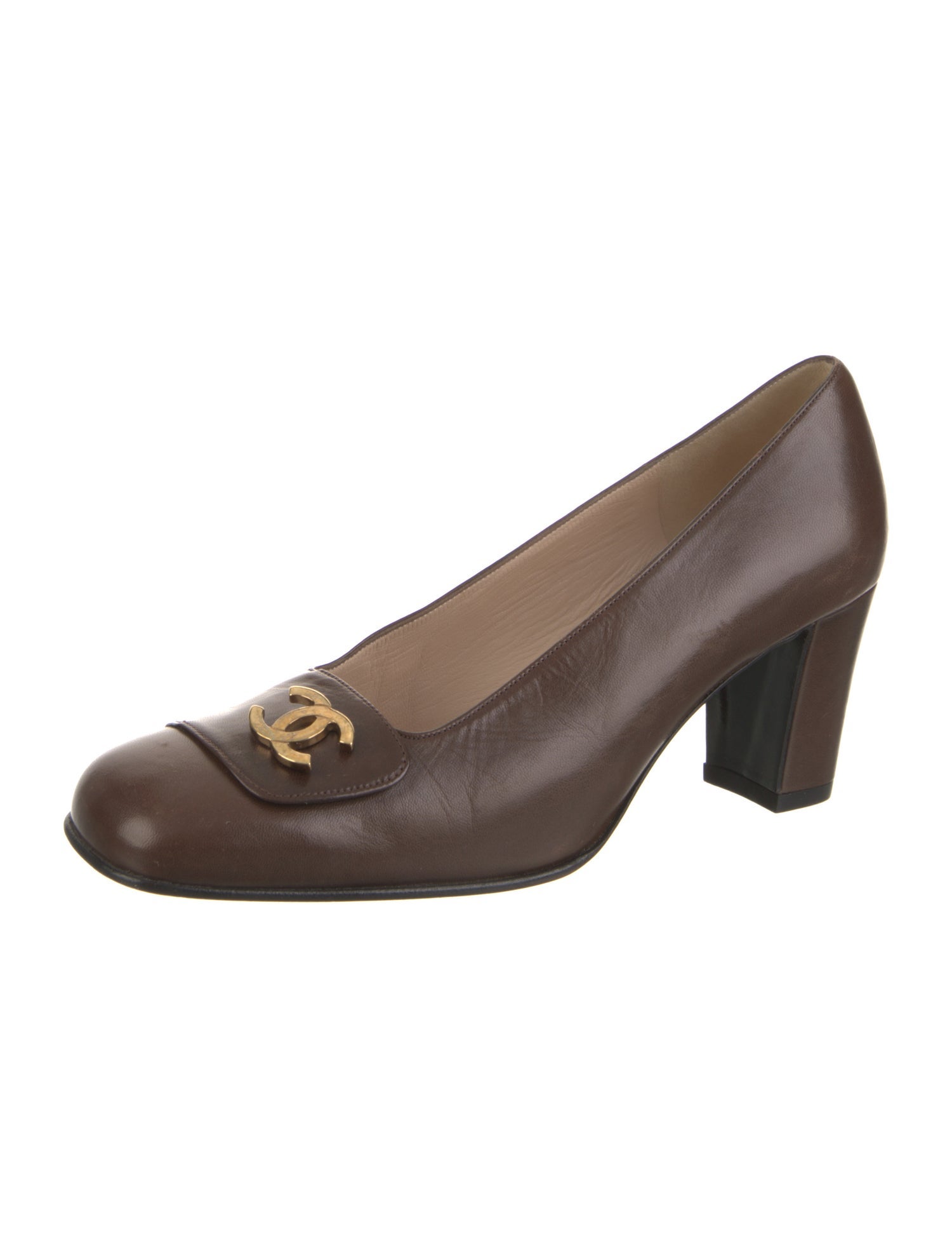 Chanel Vintage Interlocking CC Logo Pumps