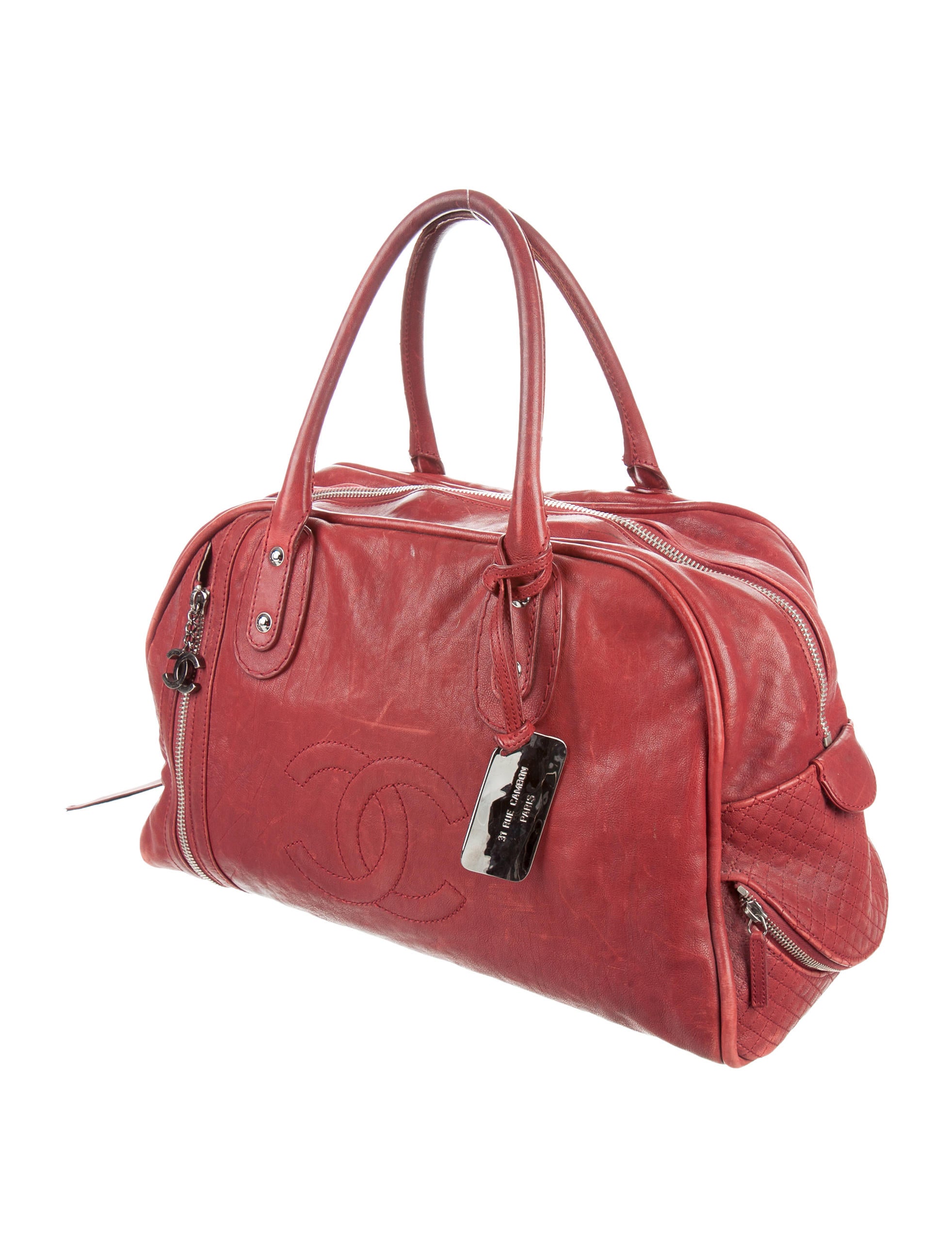 Chanel CC Expandable Bowler Bag Handbags CHA148690 The RealReal