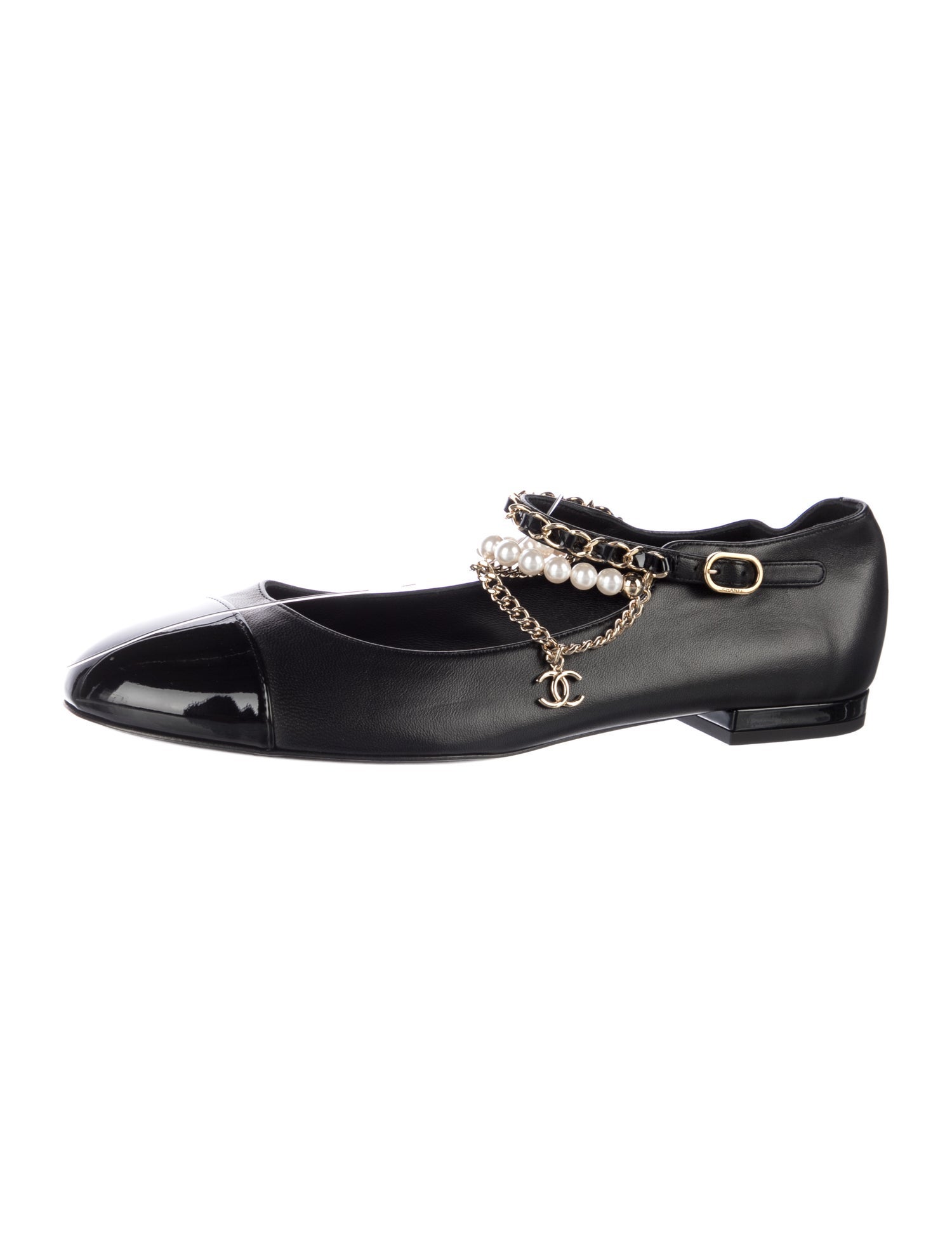 Chanel Vintage Ligne Cambon Ballet Flats - Black Flats, Shoes