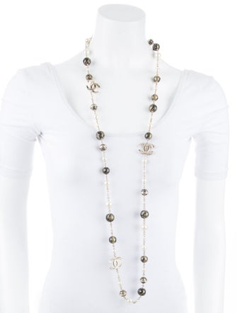 Chanel Lace Motif Bead & Pearl Necklace