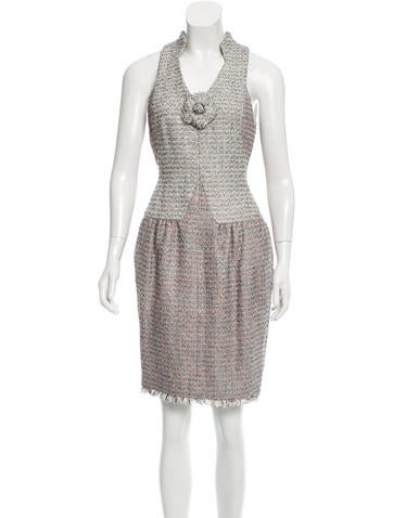 Chanel Tweed Knee-Length Dress