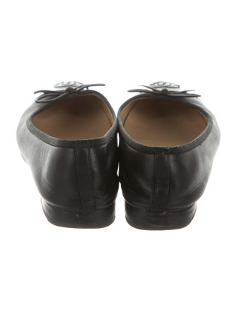 Chanel Leather Cap-Toe Flats