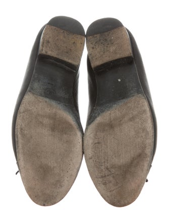 Chanel Leather Cap-Toe Flats