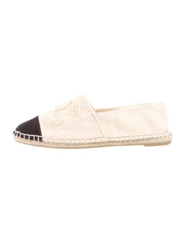 Chanel Canvas Espadrille Flats