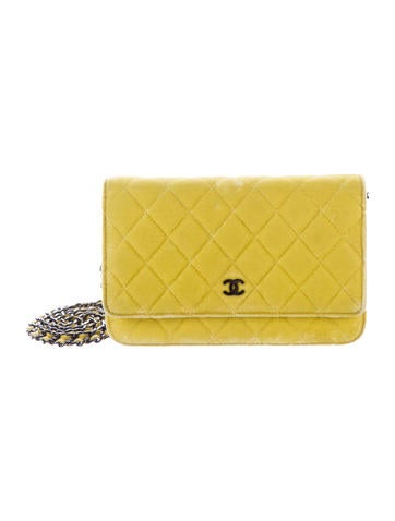 Chanel Velvet Wallet On Chain