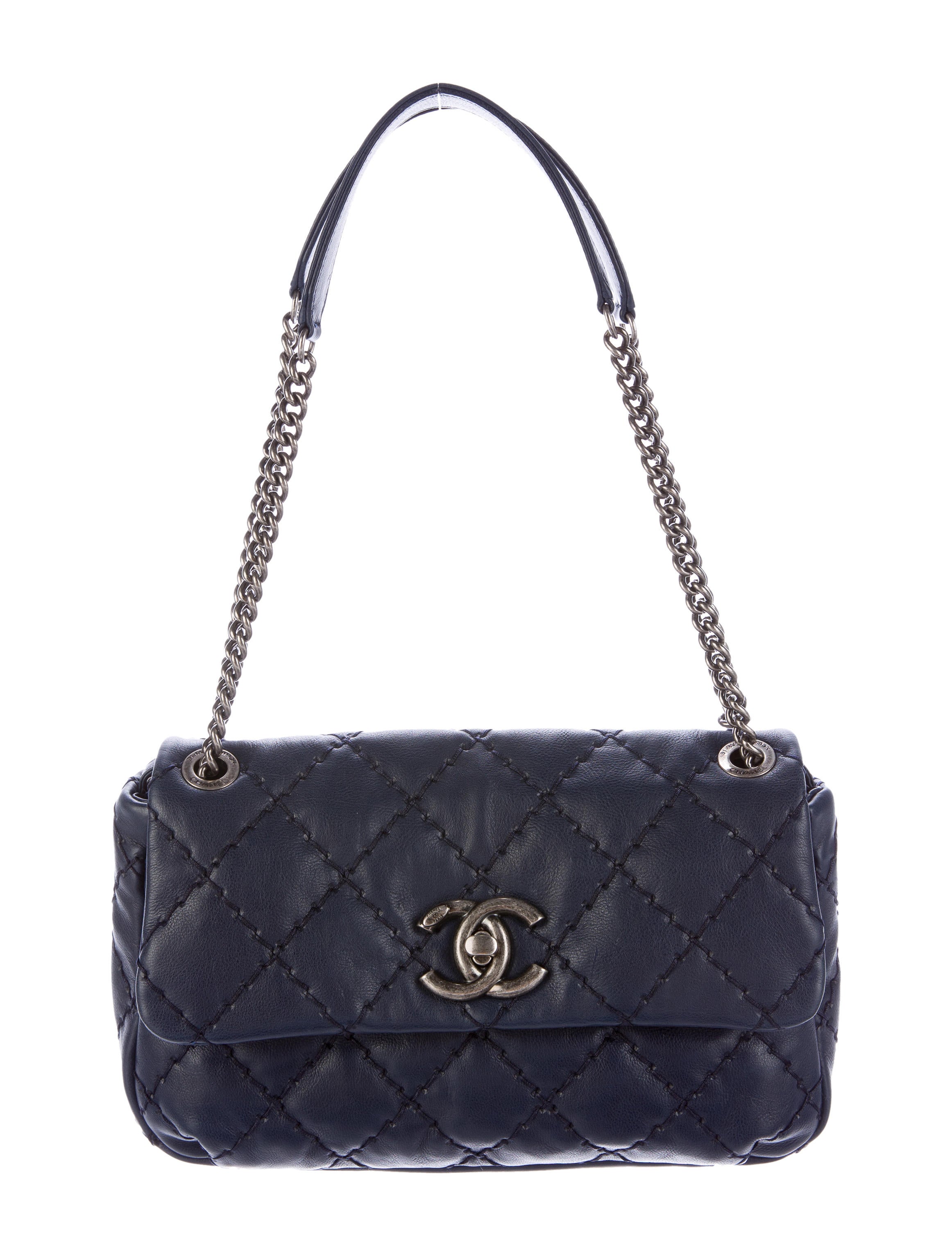 Chanel Ultimate Stitch Flap Bag Blue Shoulder Bags, Handbags