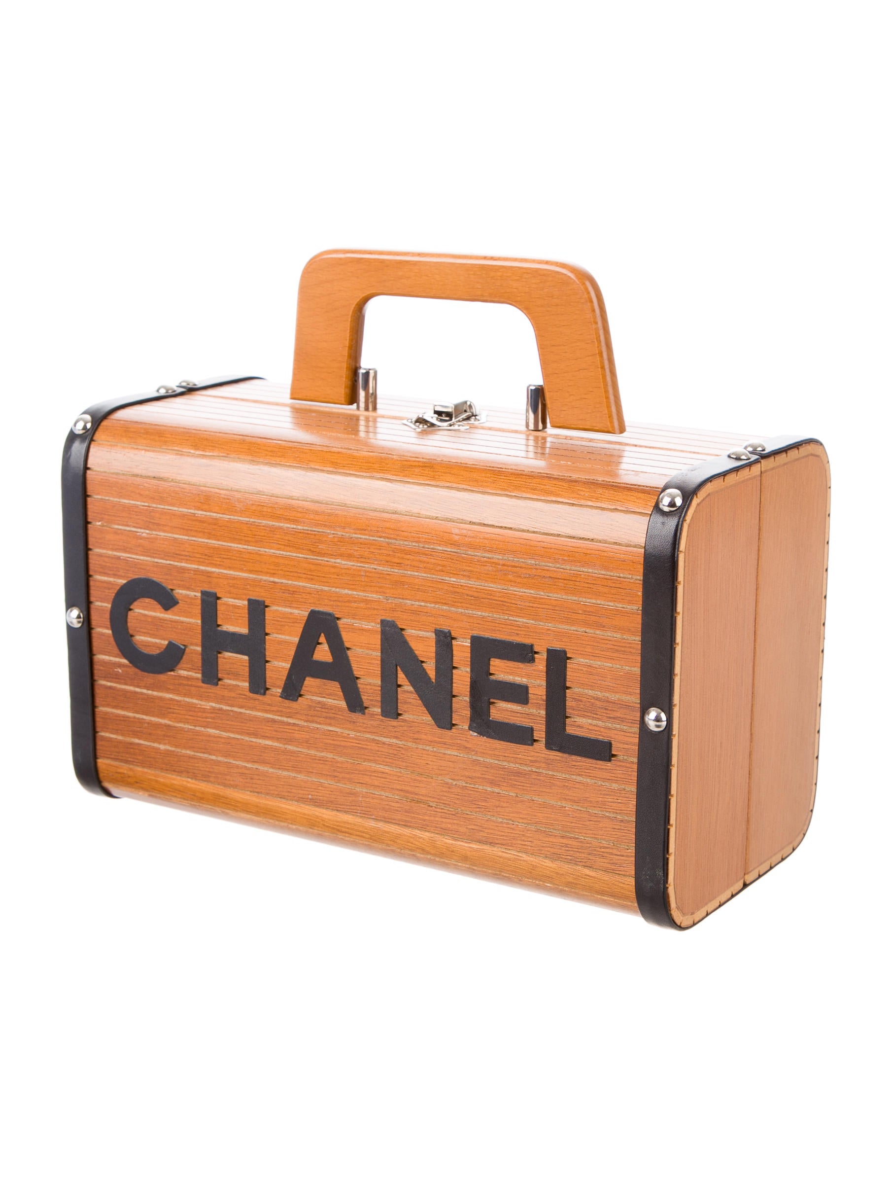Chanel Mini Wooden Trunk Bag Handbags CHA157533 The RealReal