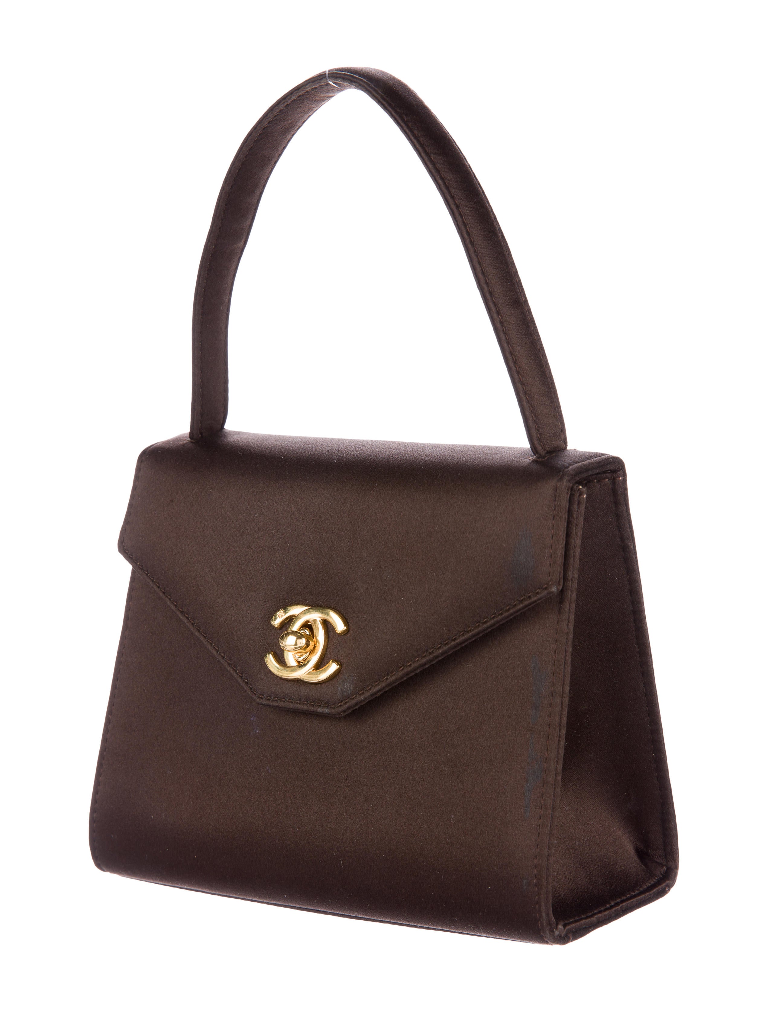 Chanel Satin Evening Bag Handbags CHA158674 The RealReal