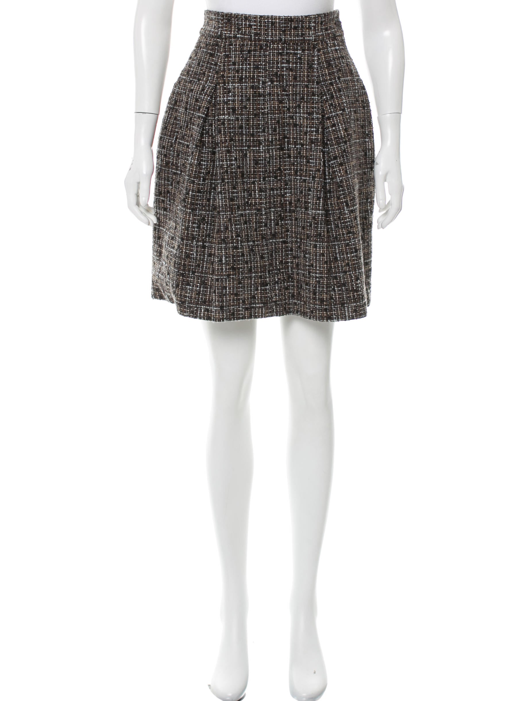 Chanel Tweed Knee-Length Skirt