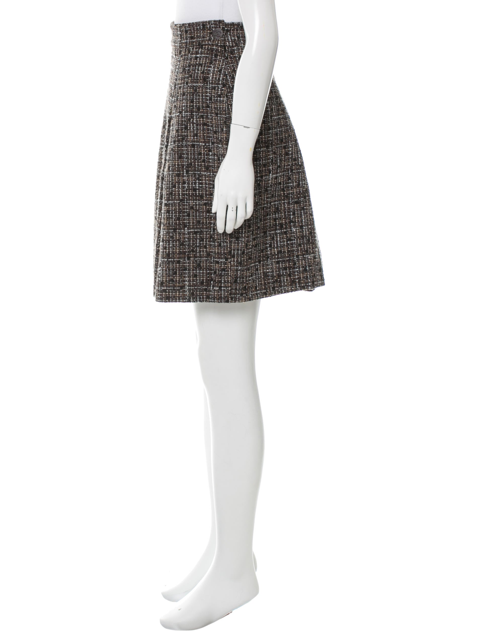 Chanel Tweed Knee-Length Skirt