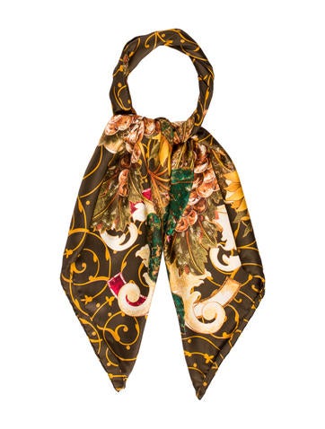 Chanel Floral Print Scarf