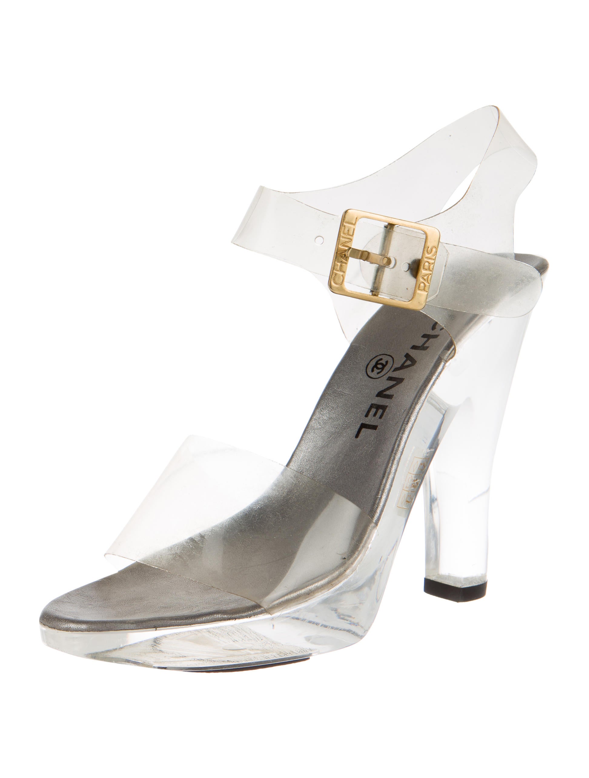 Chanel PVC AnkleStrap Sandals Shoes CHA160450 The Chanel PVC AnkleStrap Sandals Shoes CHA160450 The