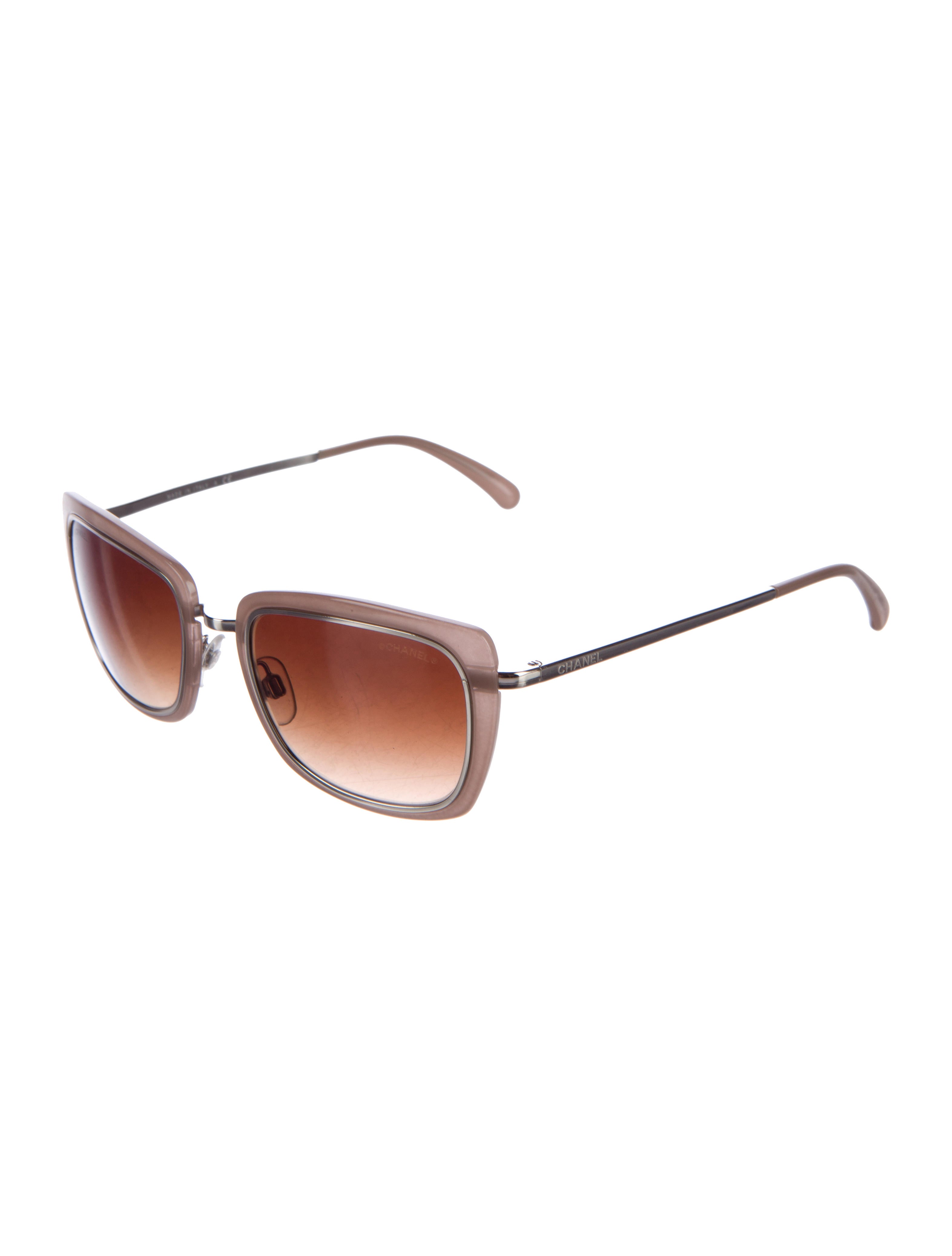 Chanel Rectangle Gradient Sunglasses - Accessories ...