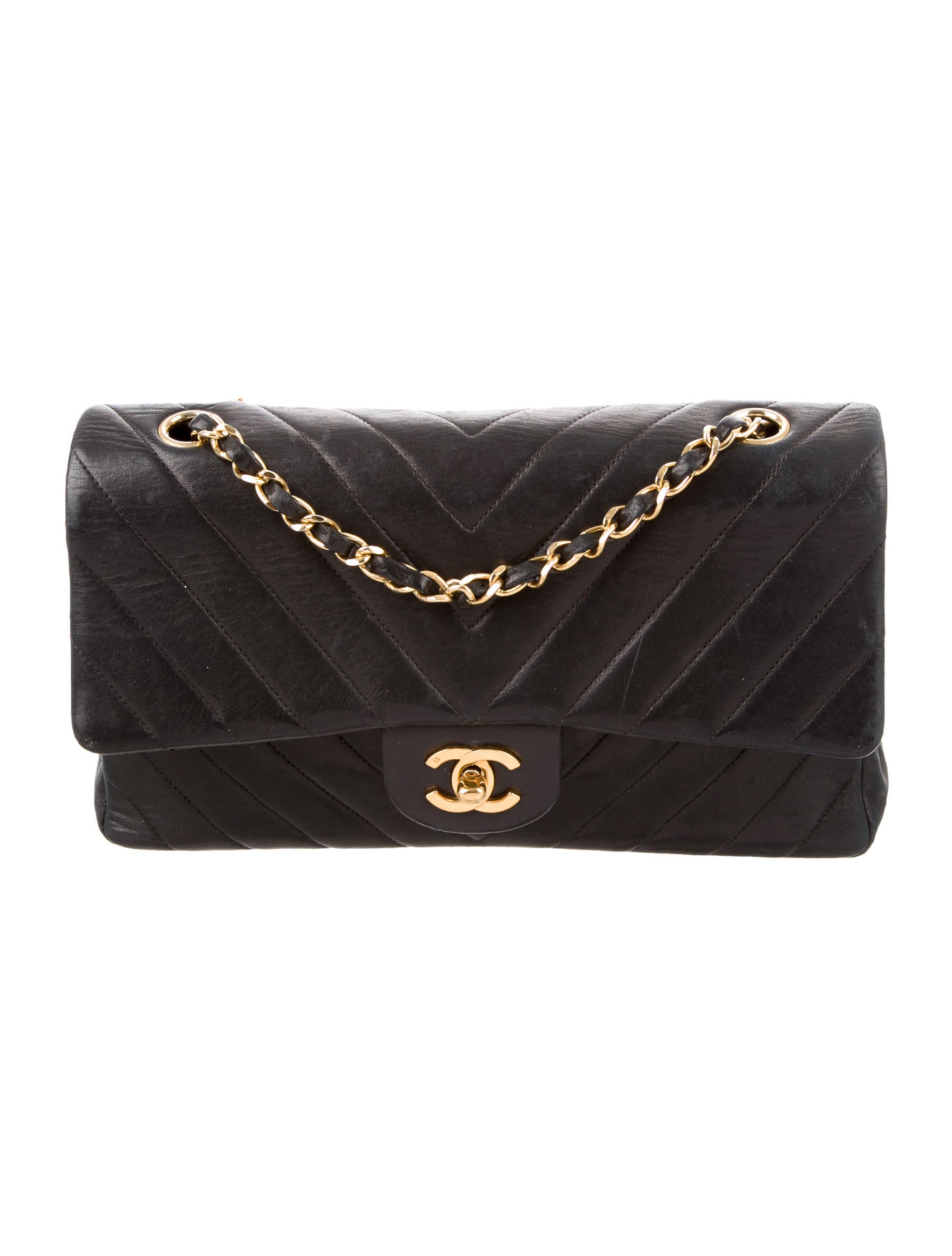Chanel Classic Medium Chevron Double Flap Bag