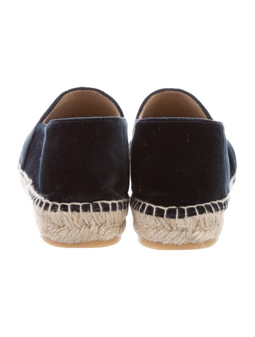Chanel Velvet Espadrille Flats