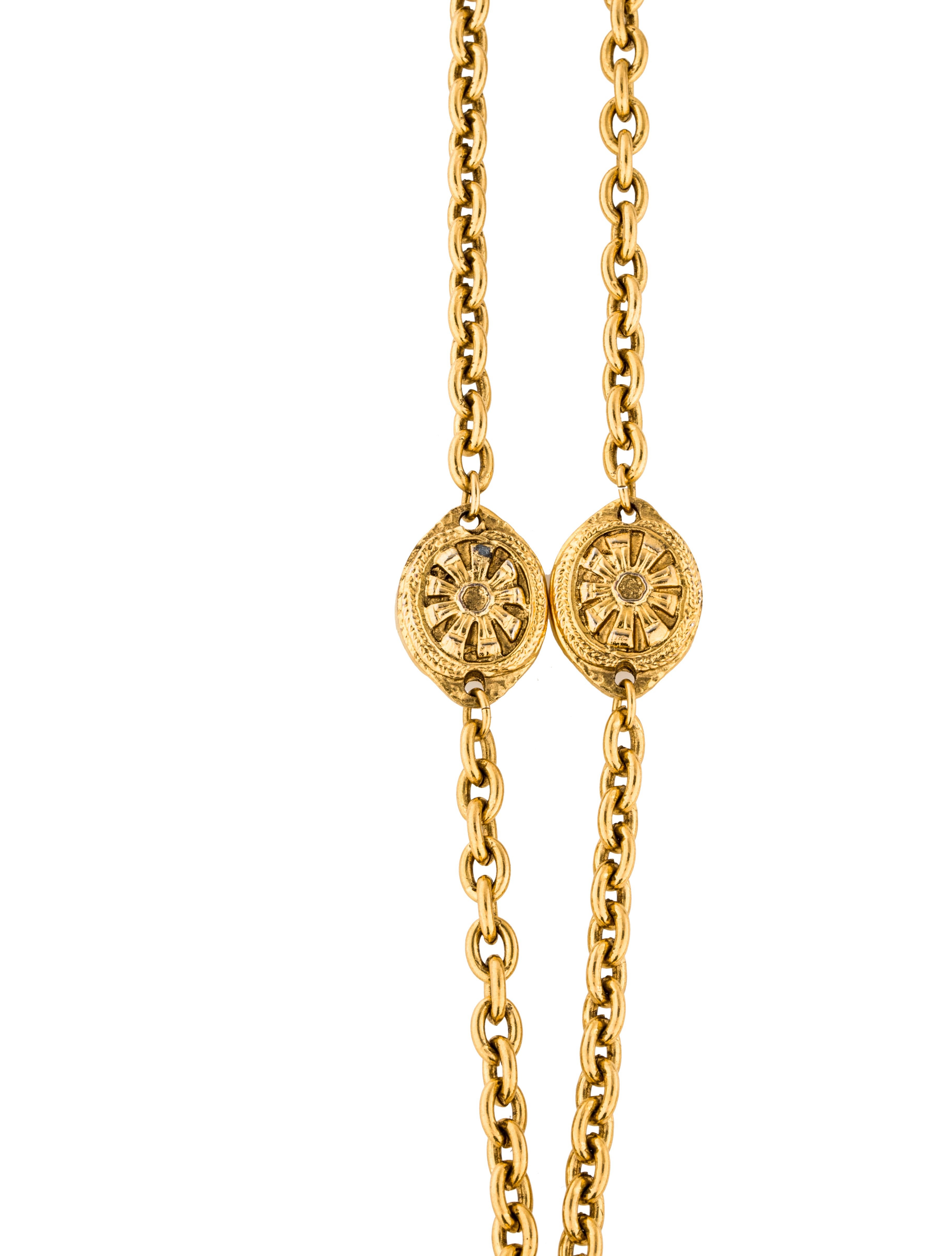 Chanel Double Strand Necklace Necklaces CHA168588 The RealReal