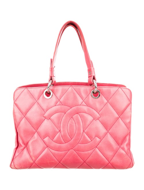 Chanel Caviar Denim 31 Tote Pink