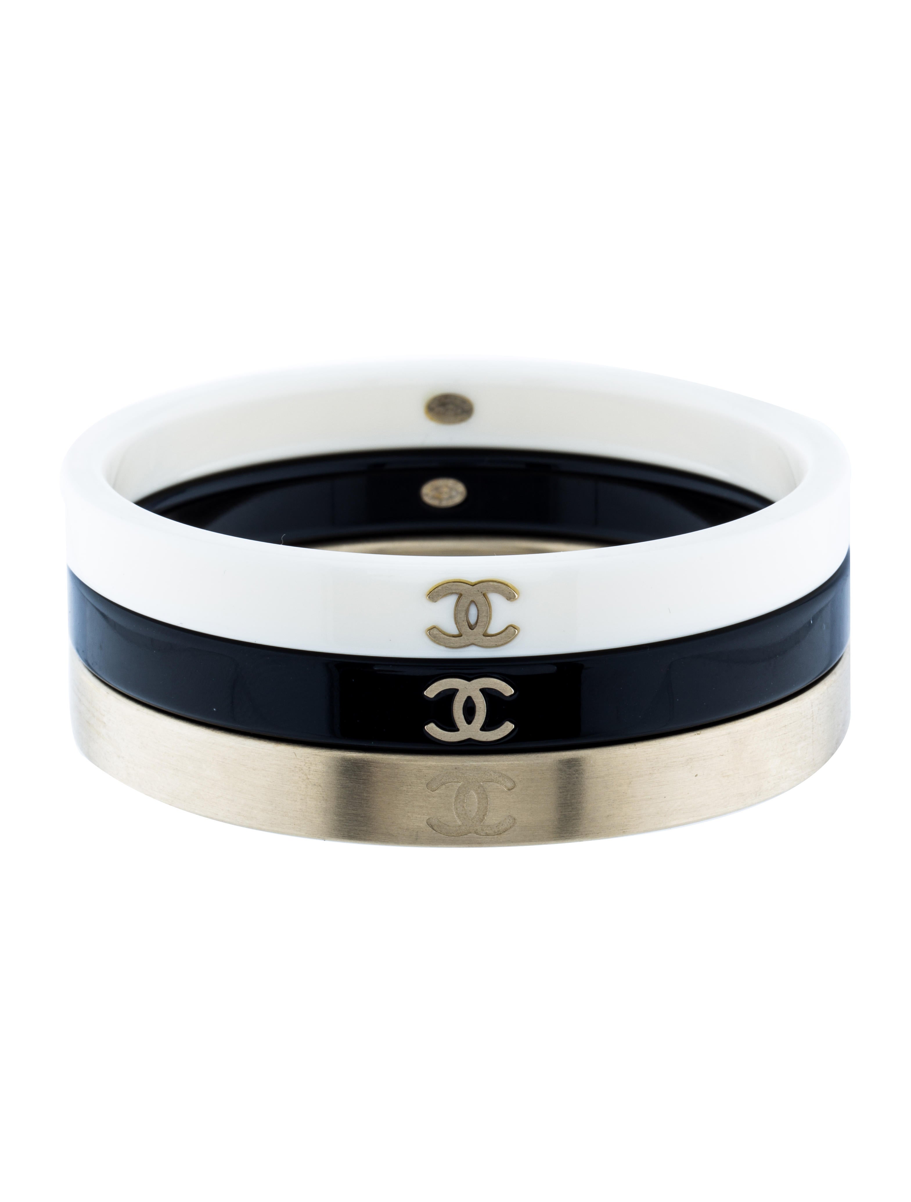 chanel bangle set bracelets cha170335 the realreal chanel bangle set bracelets cha170335 the realreal