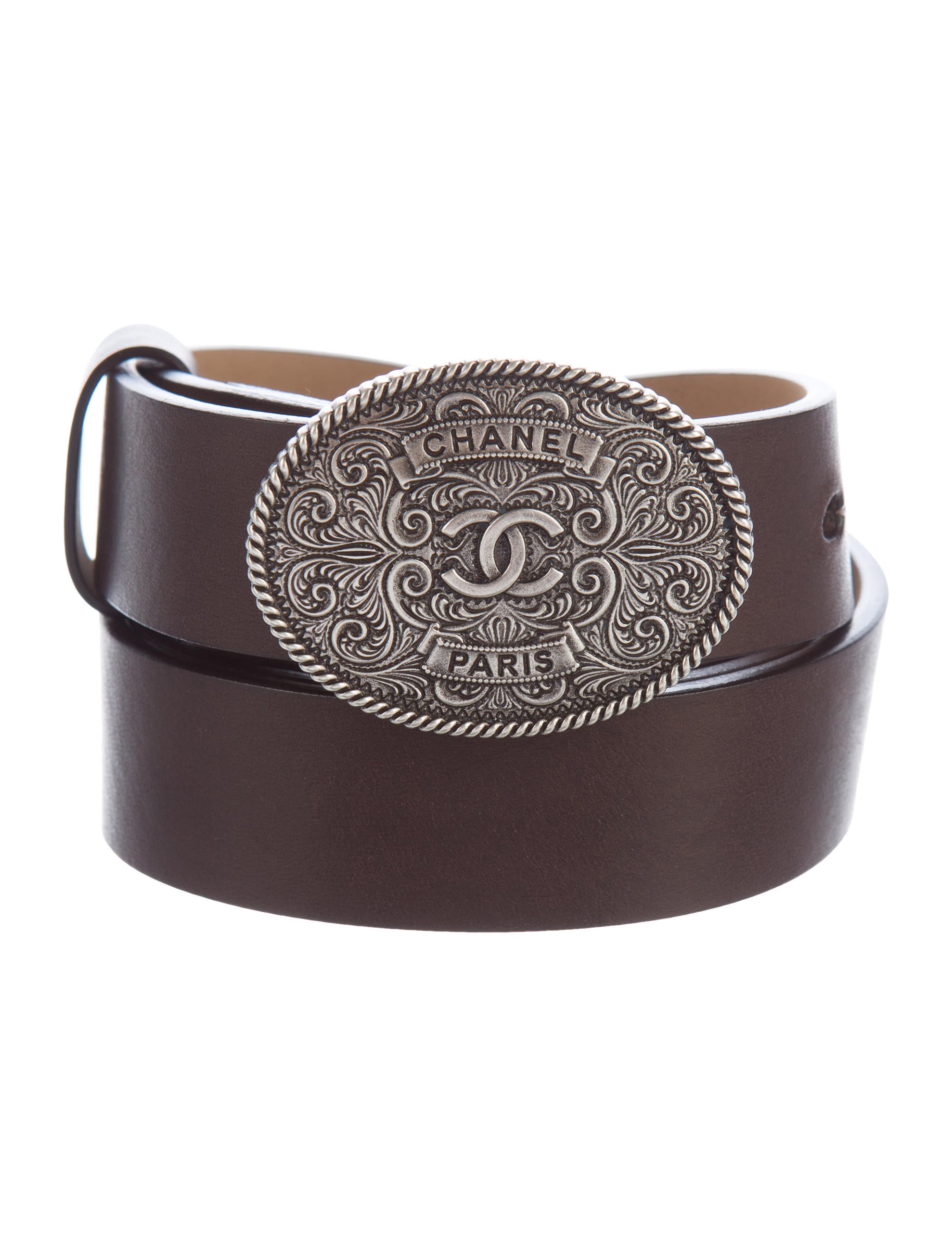 Chanel Paris-Dallas Leather Belt w/ Tags - Brown Belts