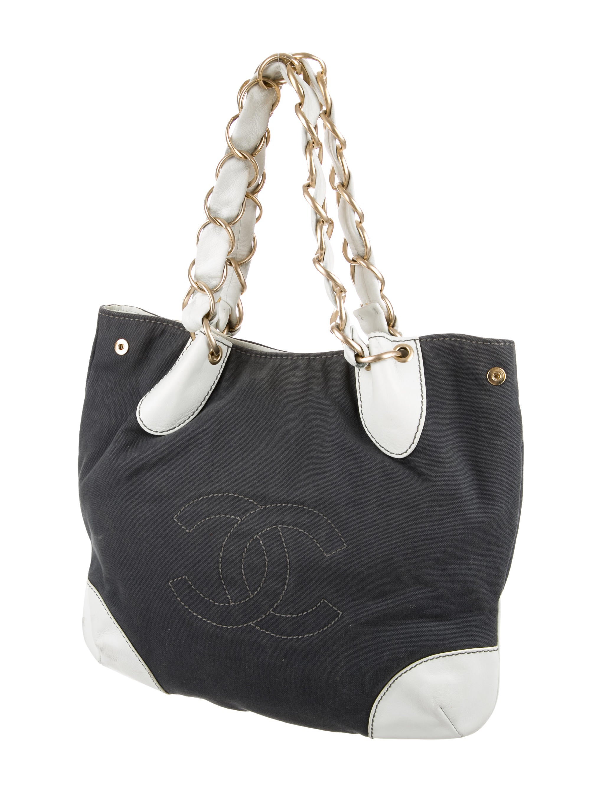 Chanel Canvas CC Shoulder Bag Handbags CHA172147 The RealReal