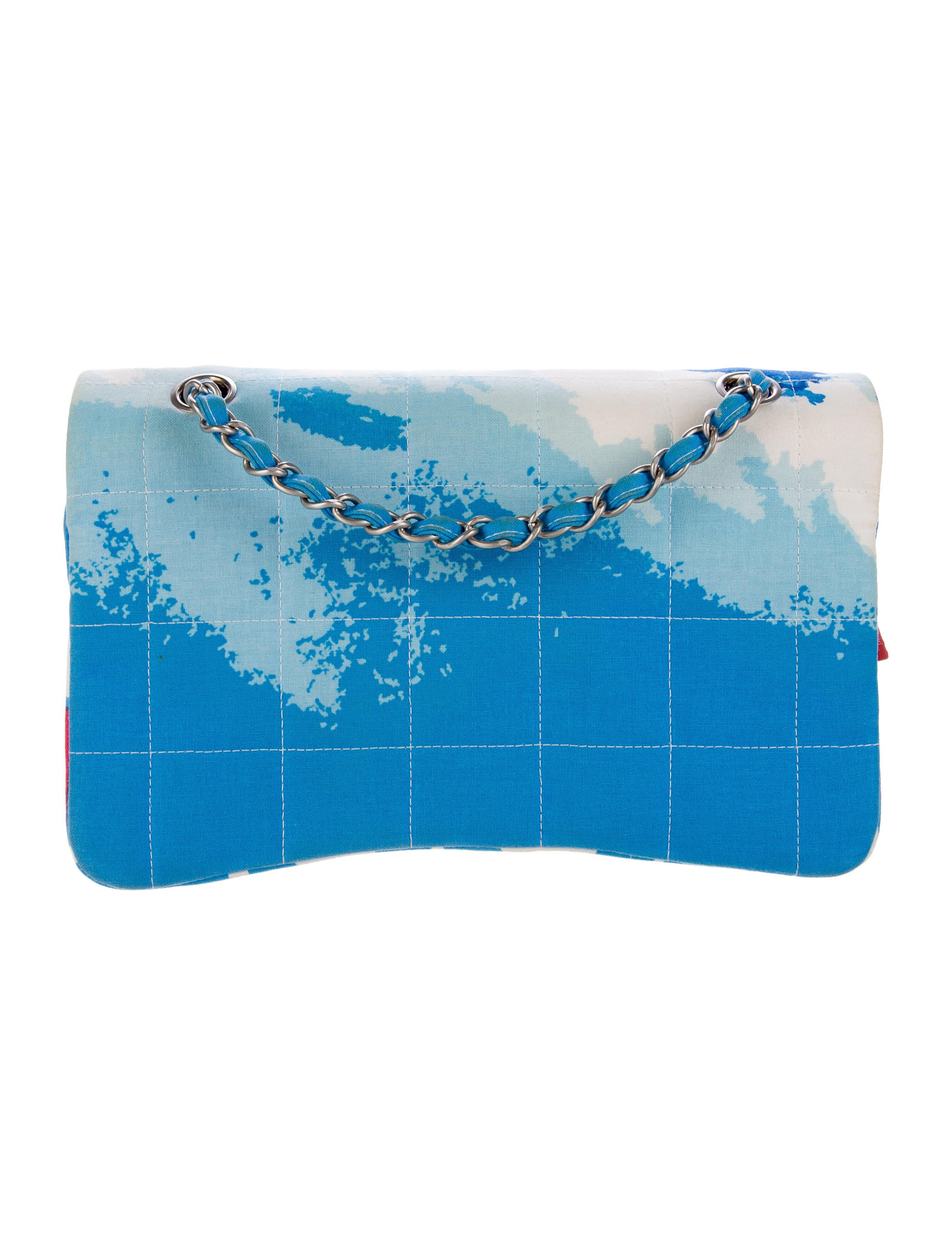 Chanel Beach Surf Canvas Flap Bag Handbags CHA172703 The RealReal