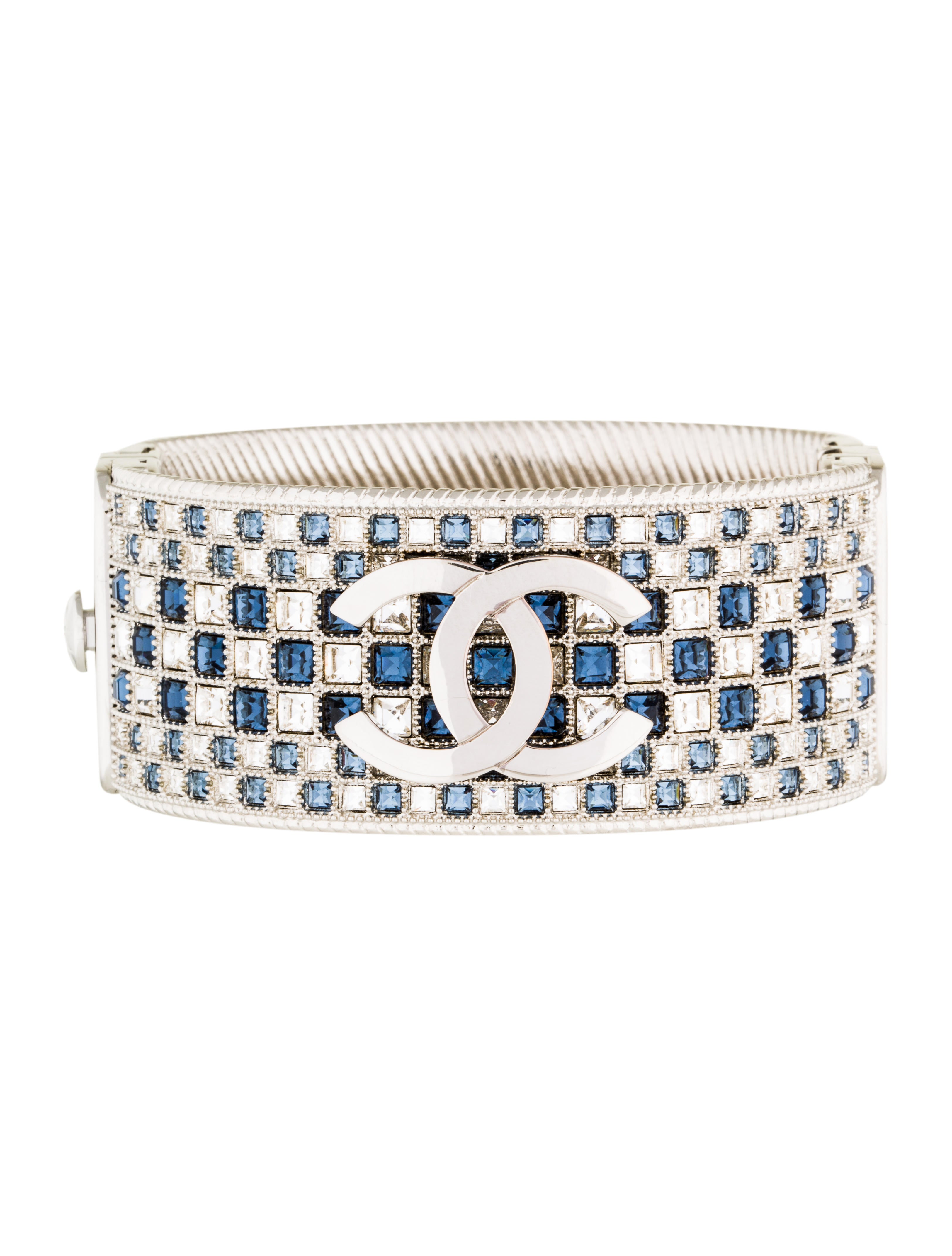 Chanel Crystal Embellished Cuff Bracelet Bracelets CHA173492 The