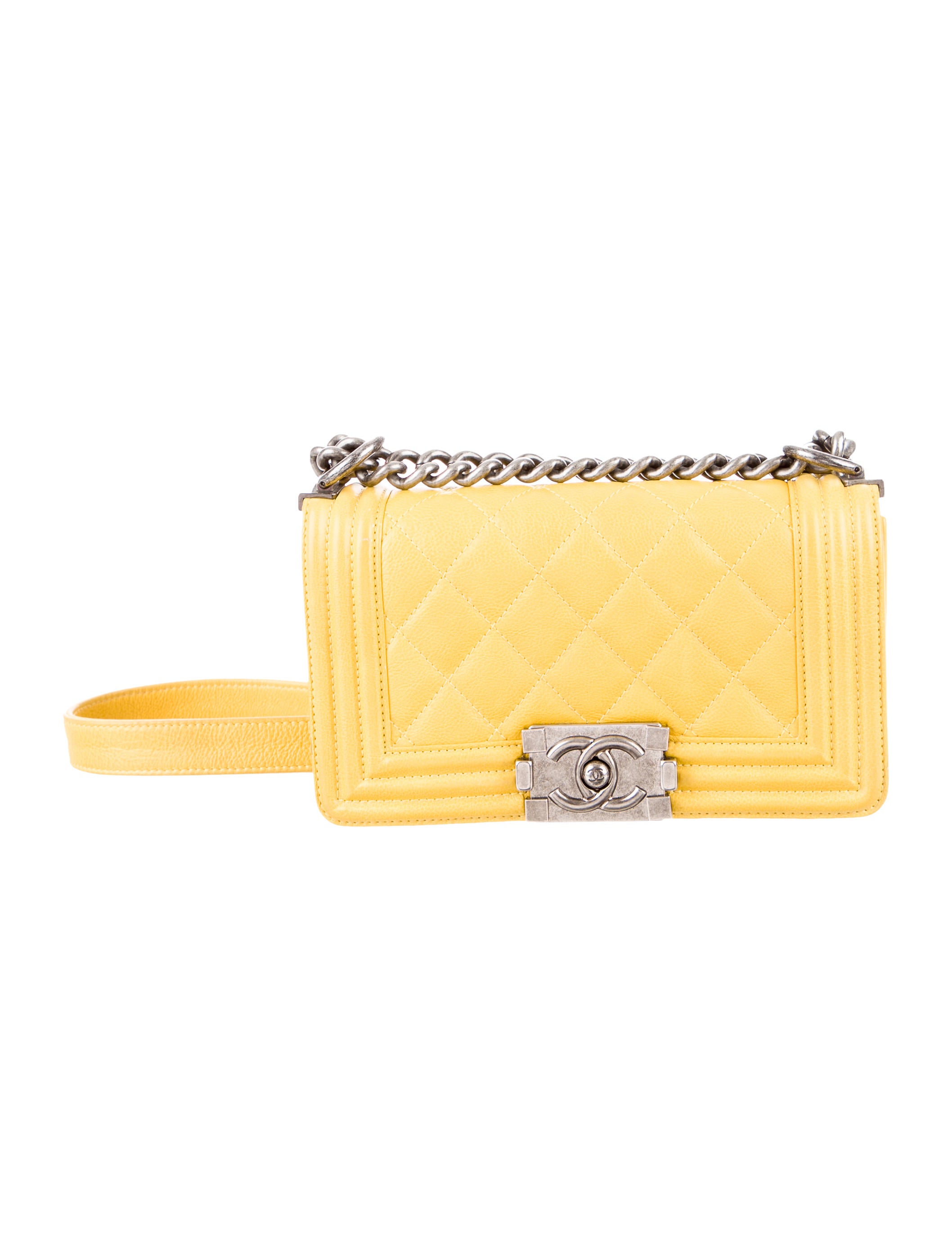 Chanel Small Boy Bag Yellow Shoulder Bags, Handbags CHA173643 The
