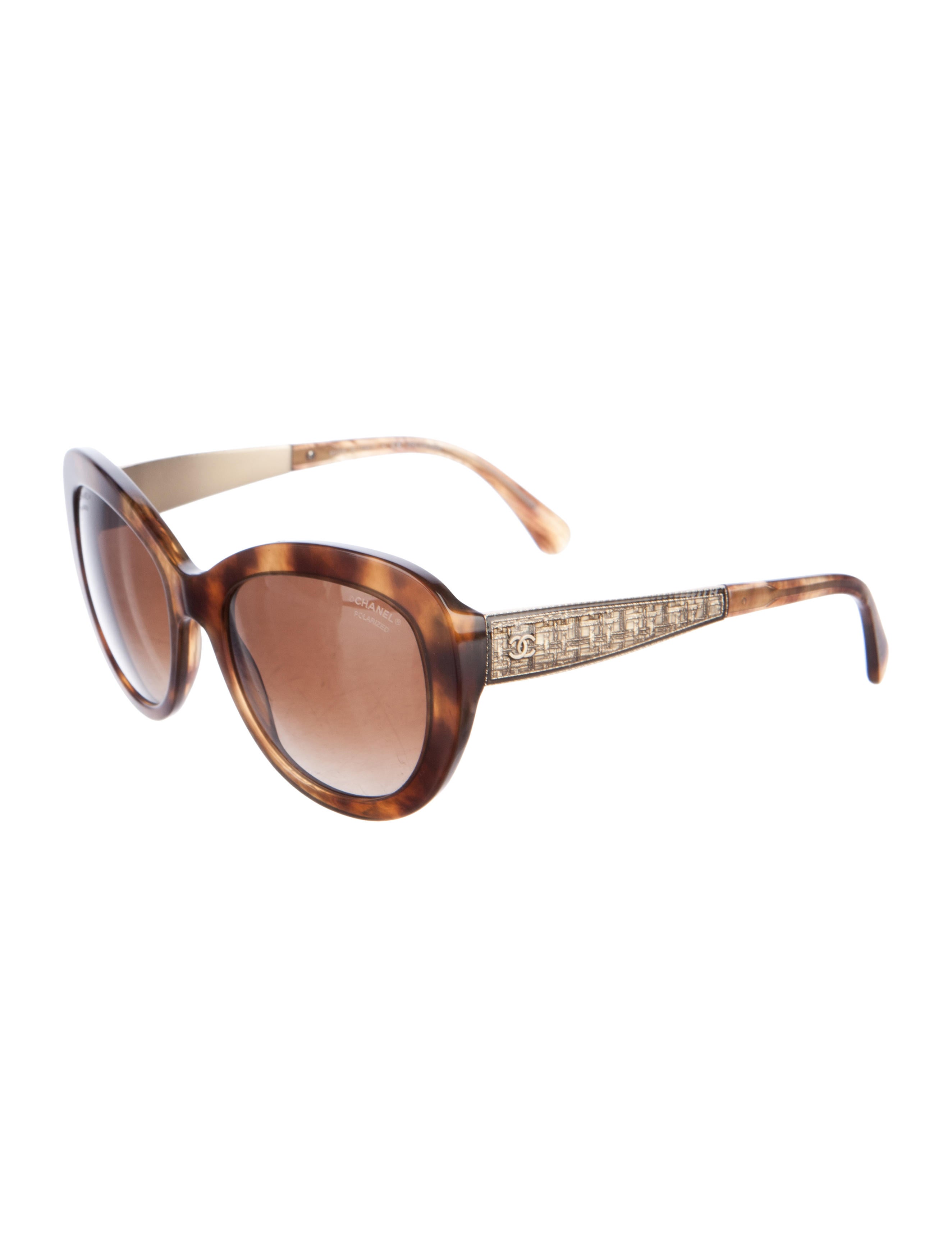 Chanel Polarized CC Sunglasses Brown Sunglasses, Accessories